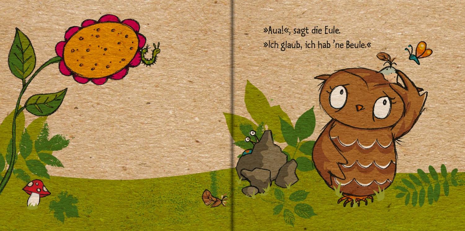 Beispielinhalt (Bild) Die Eule mit der Beule