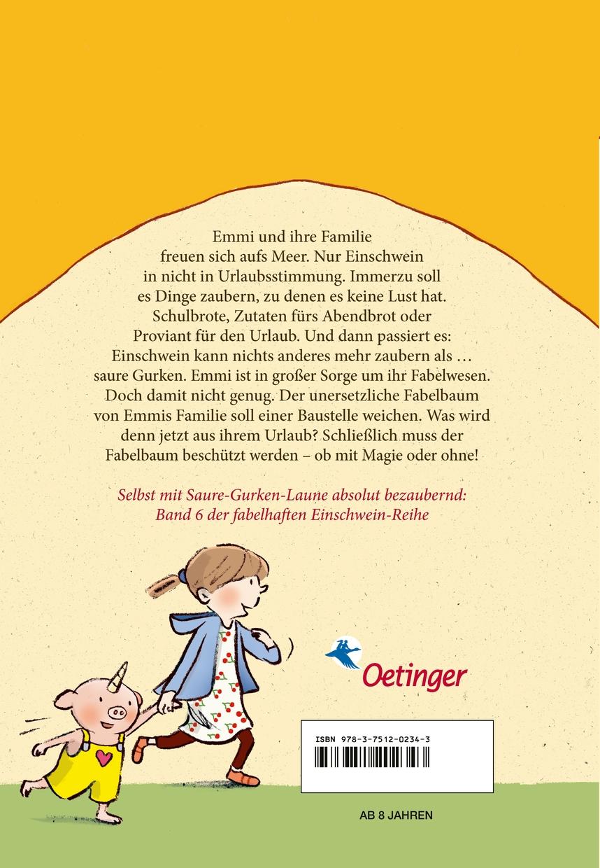 Rückseitencover Emmi & Einschwein 6. Fabelwesen zelten selten