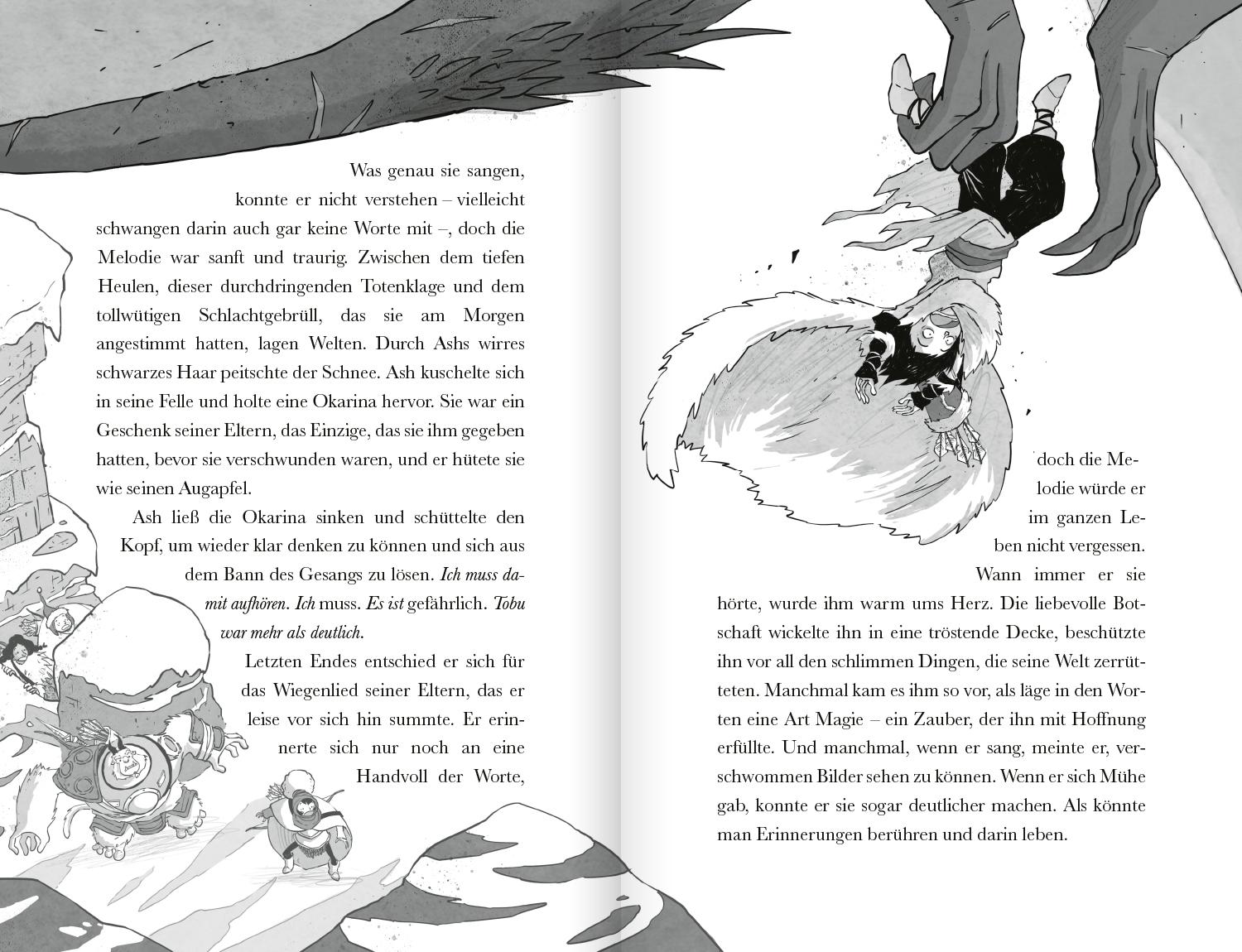 Beispielinhalt (Bild) Die Legende von Frostherz 3. Das Erwachen des Weltenfressers