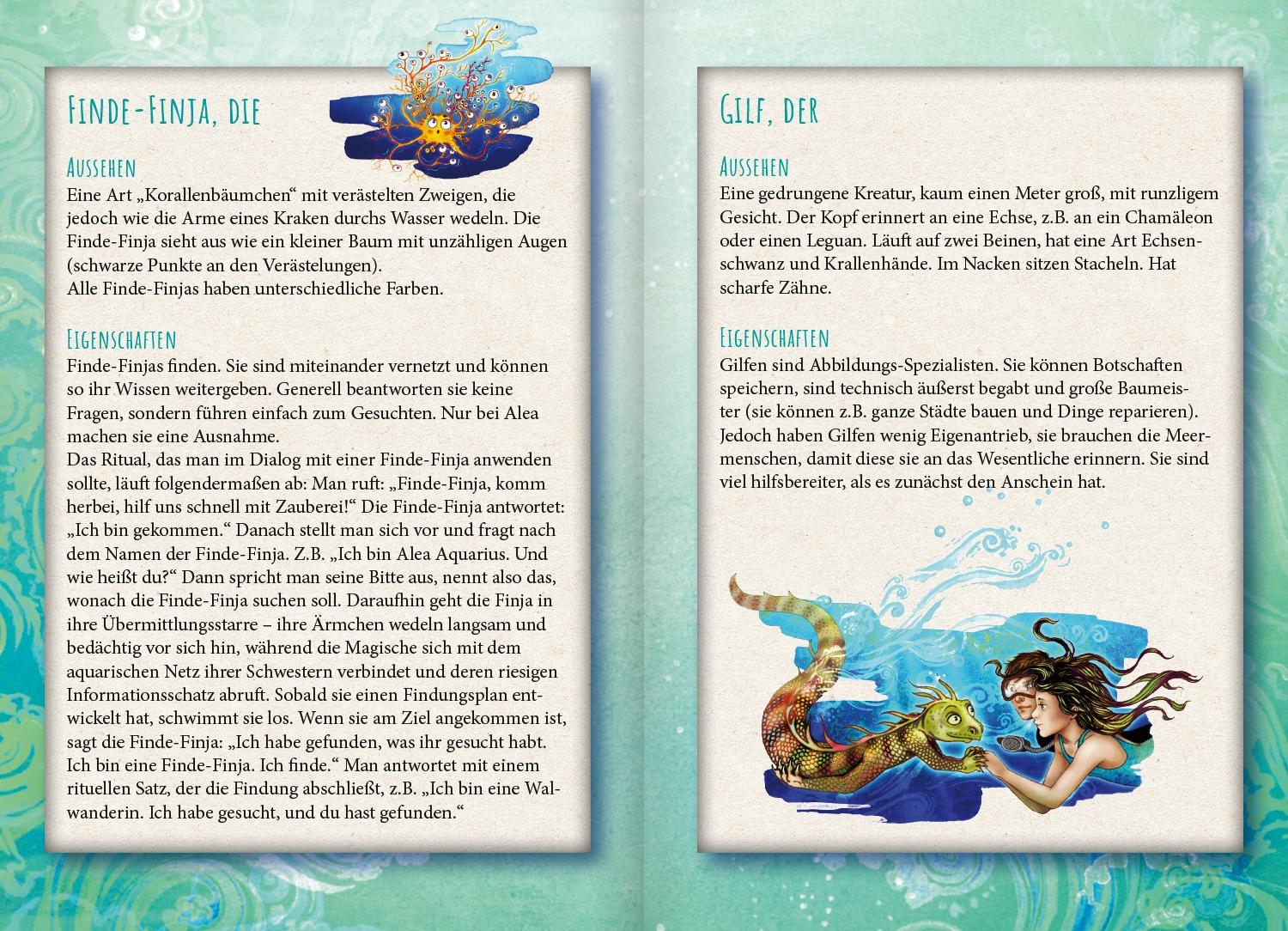 Beispielinhalt (Bild) Mein Alea Aquarius Bestfanbuch