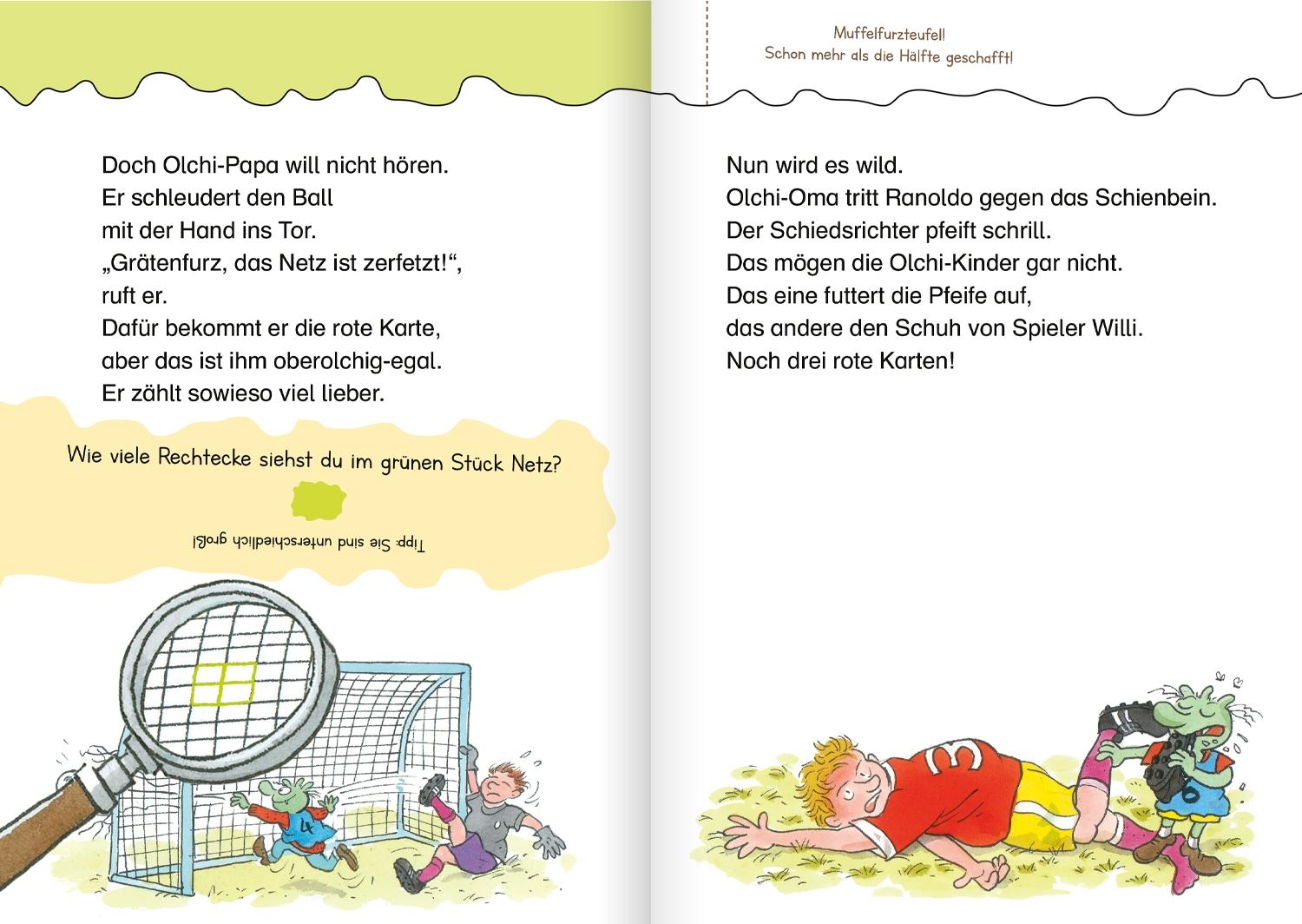 Beispielinhalt (Bild) Die Olchis werden Fußballmeister