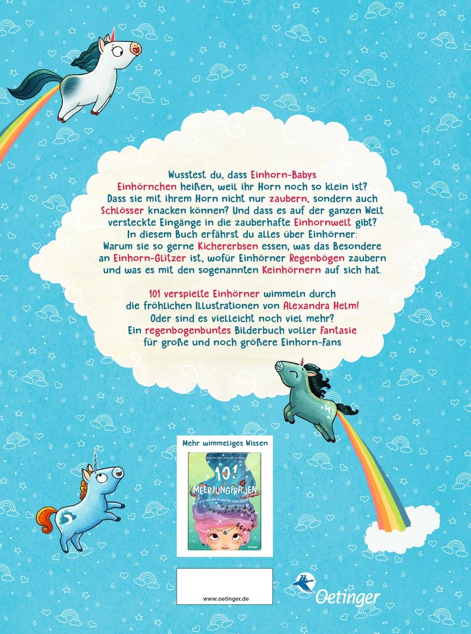 Rückseitencover 101 Einhörner und alles, was du über sie wissen musst!