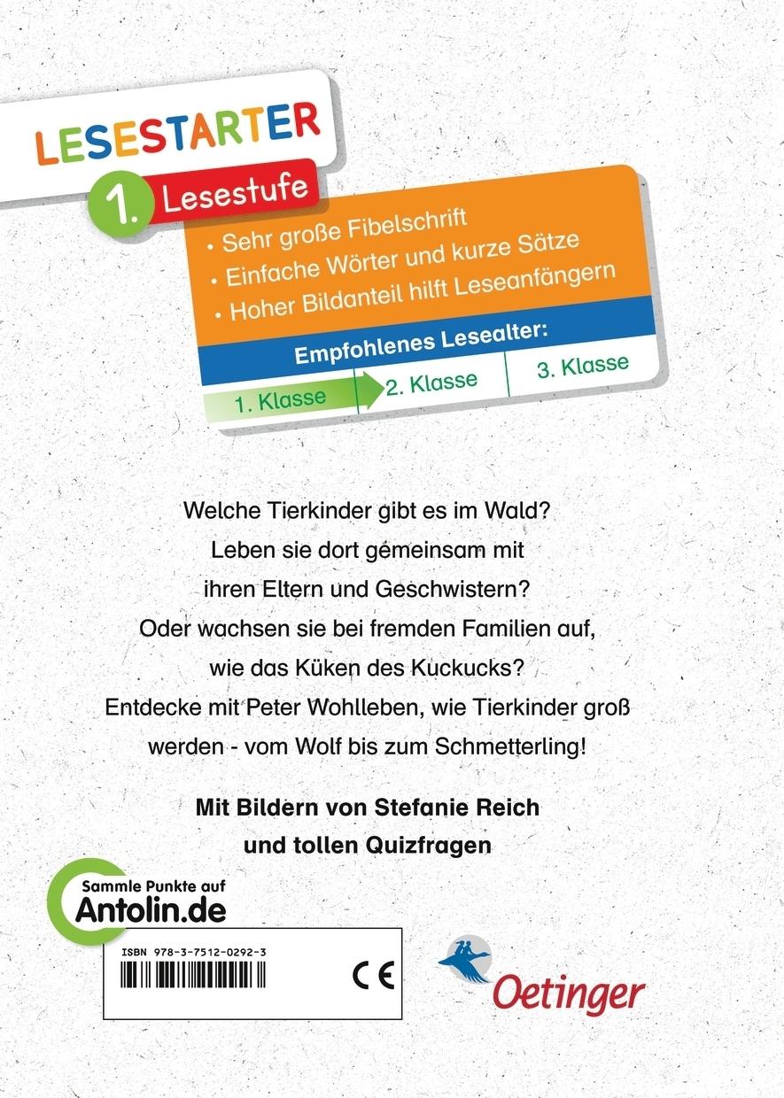 Rückseitencover Tierkinder im Wald