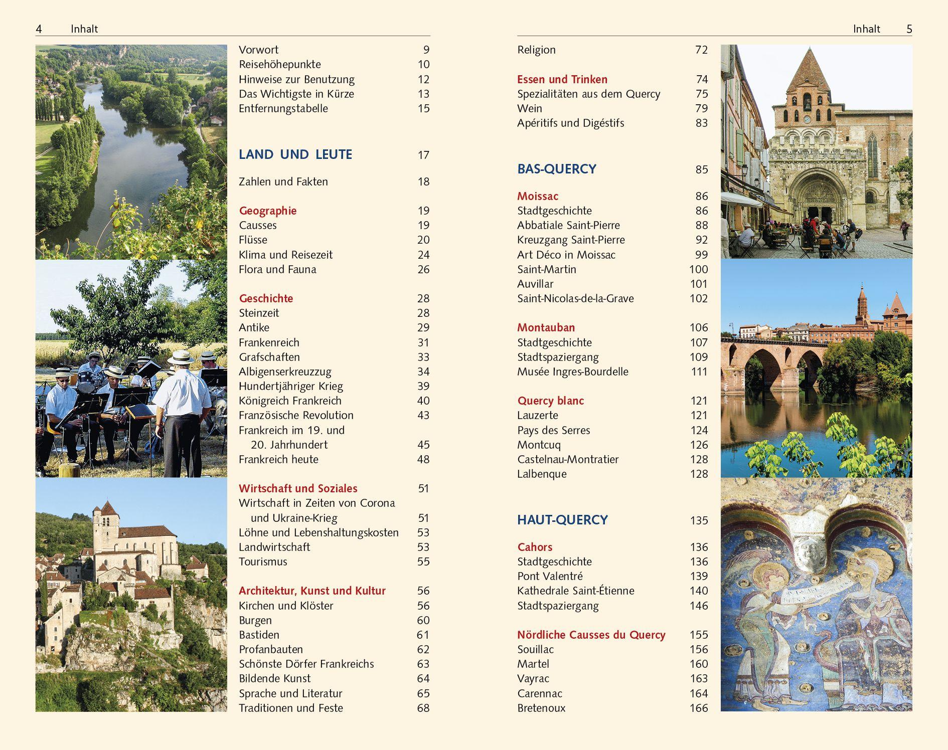 Beispielinhalt (Bild) TRESCHER Reiseführer Südwestfrankreich