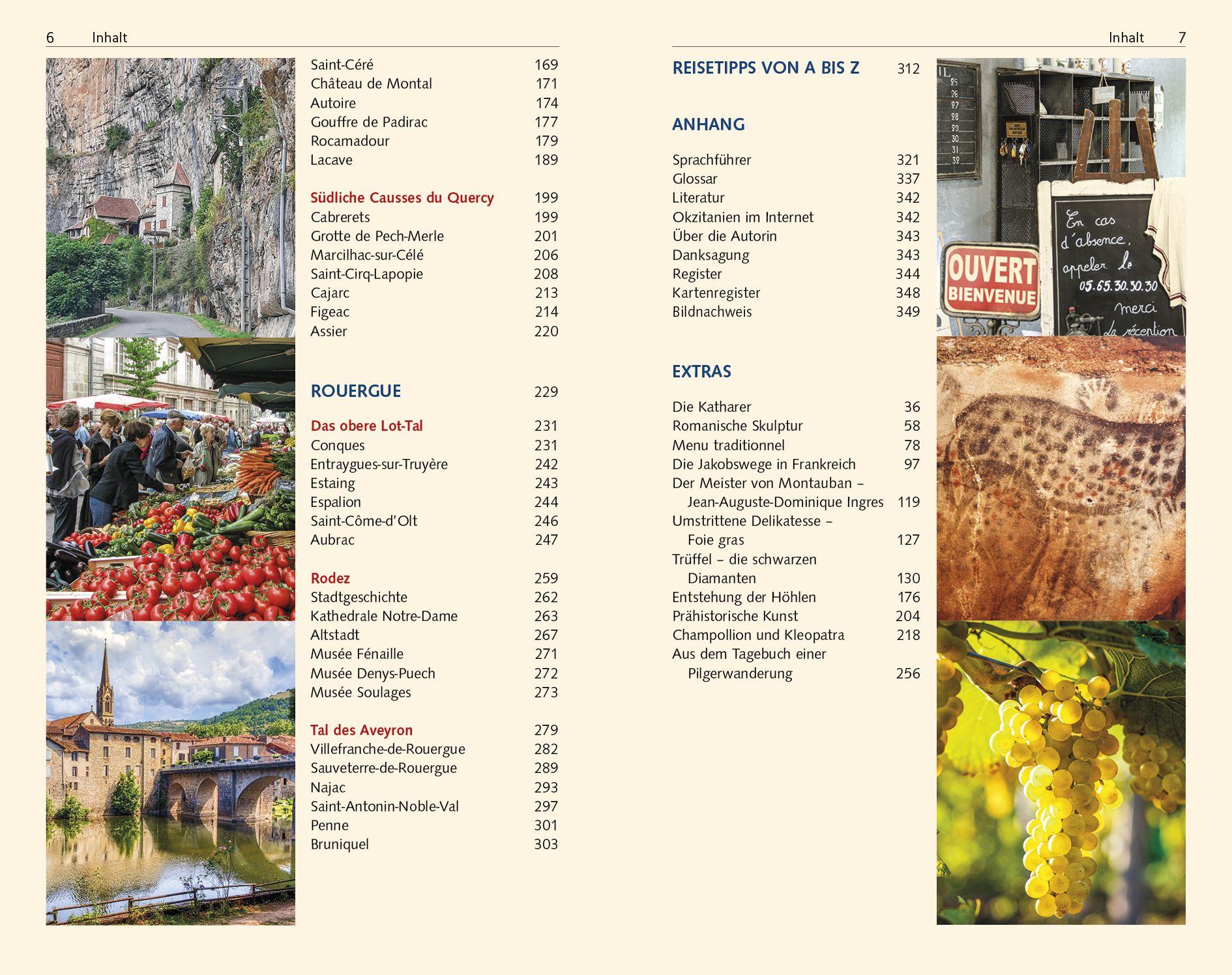 Beispielinhalt (Bild) TRESCHER Reiseführer Südwestfrankreich