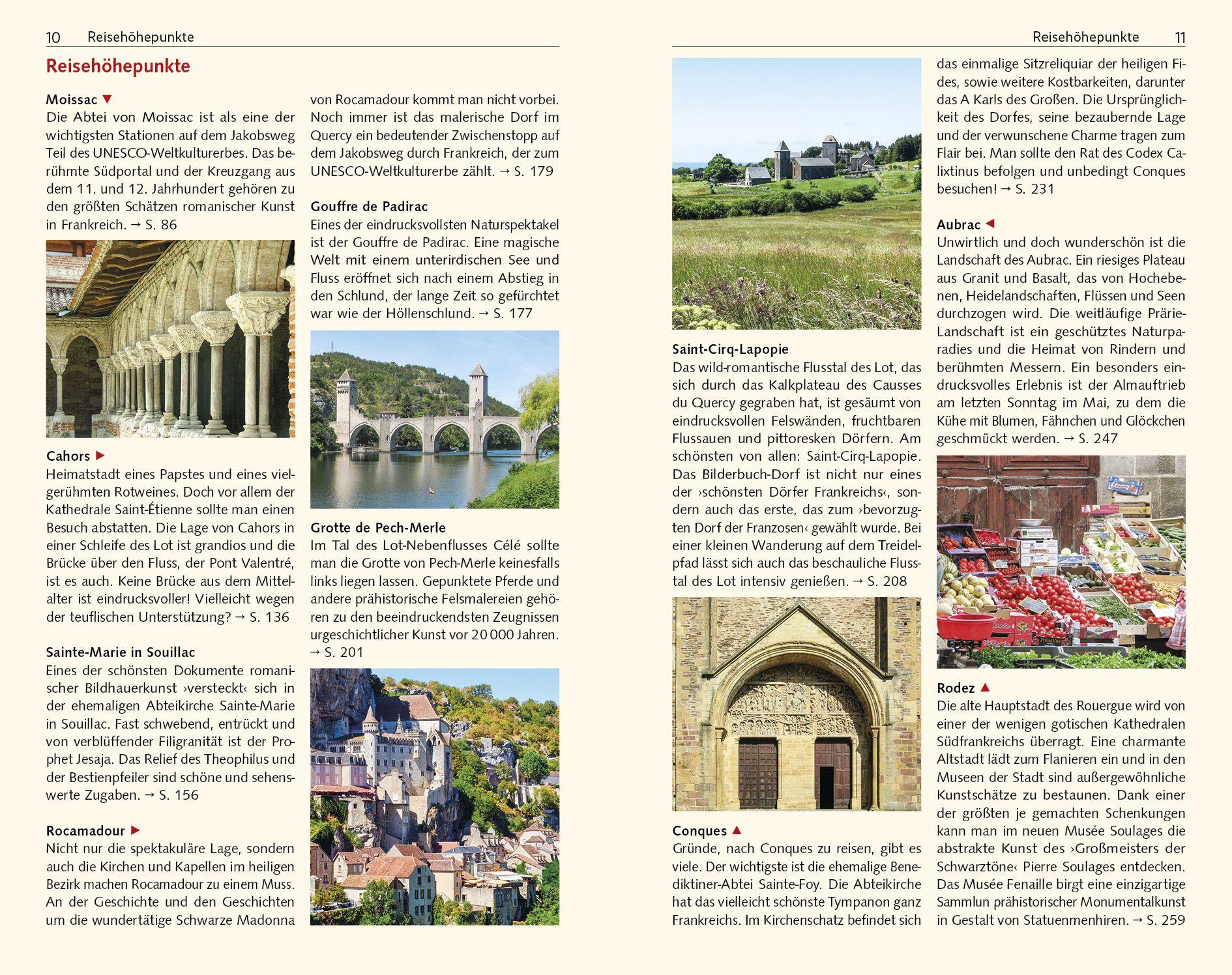 Beispielinhalt (Bild) TRESCHER Reiseführer Südwestfrankreich