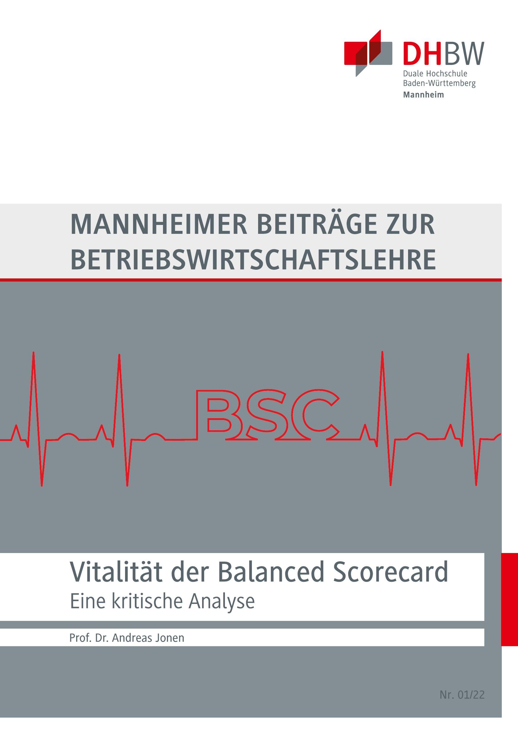 Vorderes Coverbild Vitalität der Balanced Scorecard