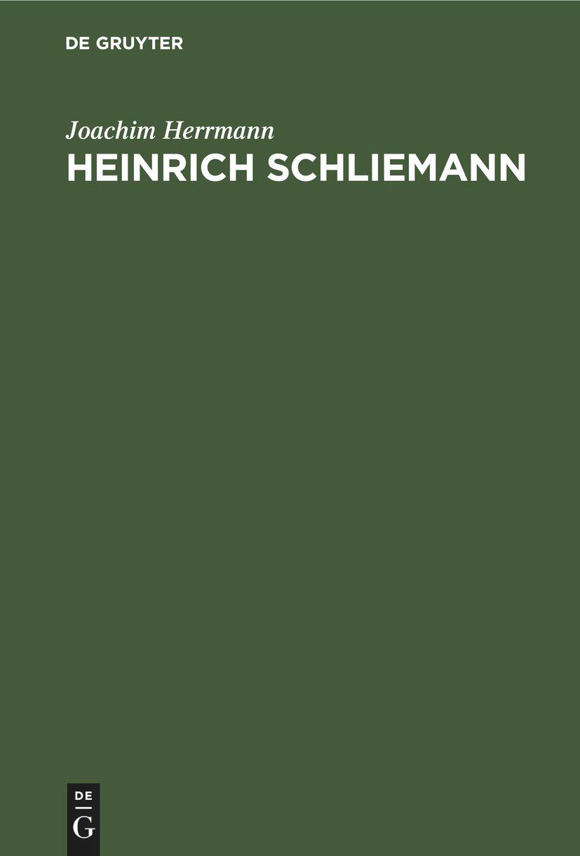 Vorderes Coverbild Heinrich Schliemann