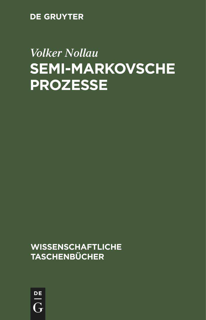 Vorderes Coverbild Semi-Markovsche Prozesse