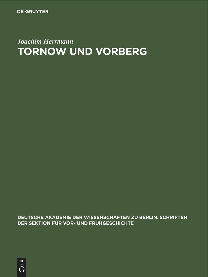 Vorderes Coverbild Tornow und Vorberg