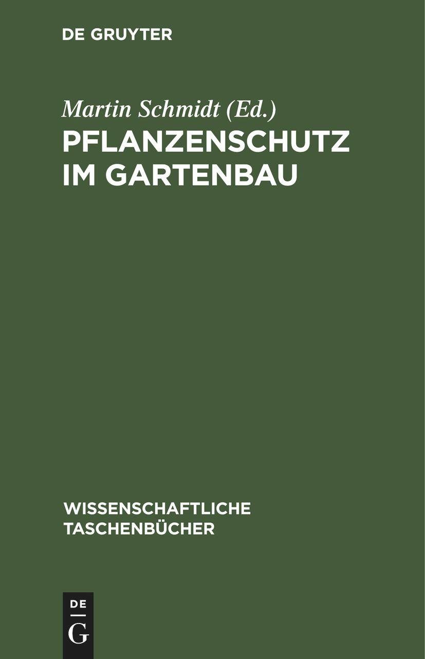 Vorderes Coverbild Pflanzenschutz im Gartenbau