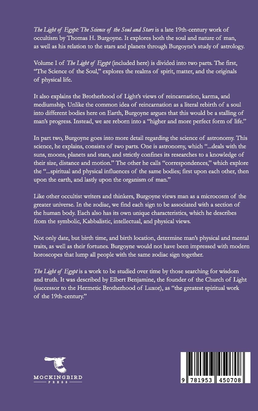 Rückseitencover The Light of Egypt