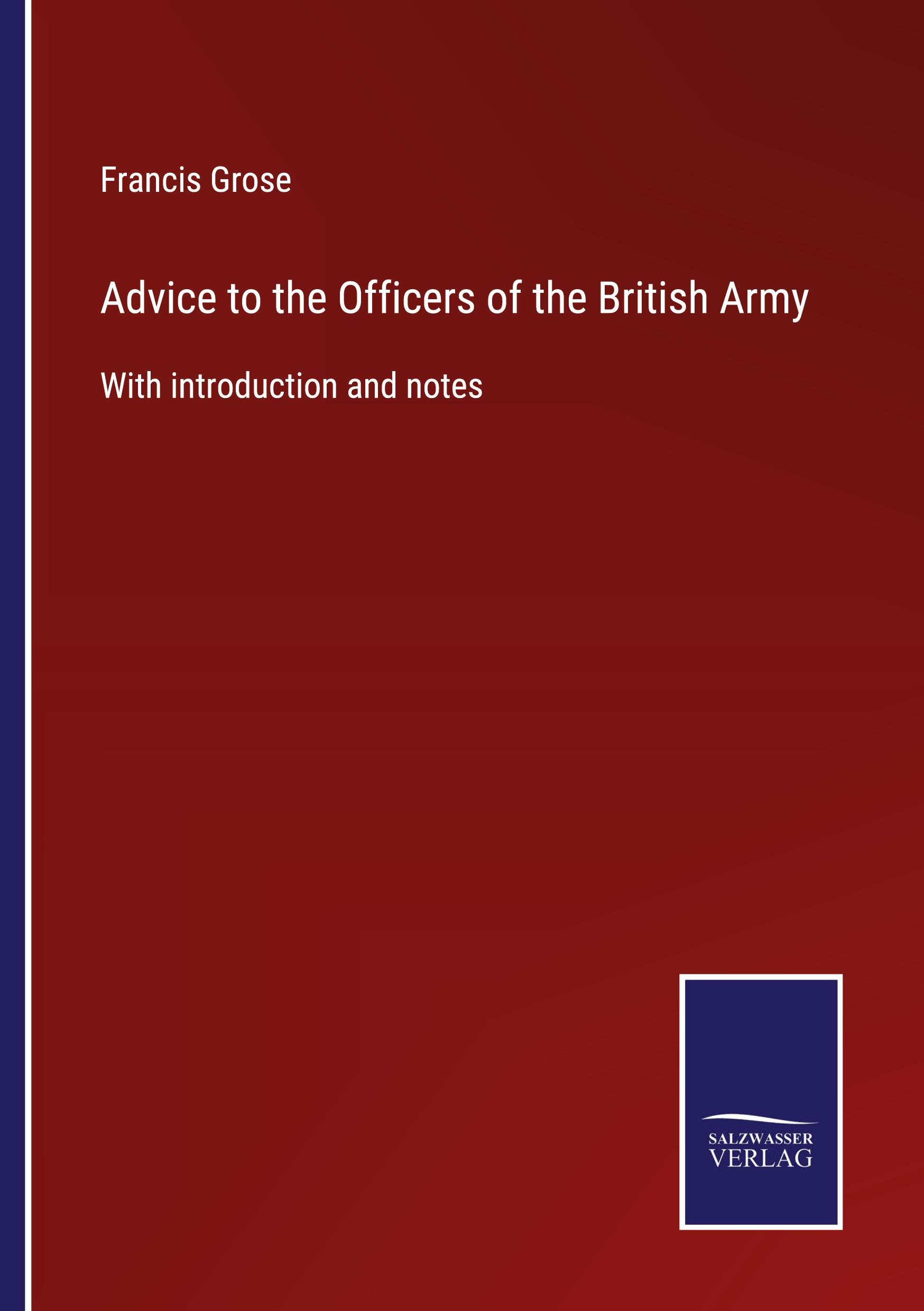 Vorderes Coverbild Advice to the Officers of the British Army
