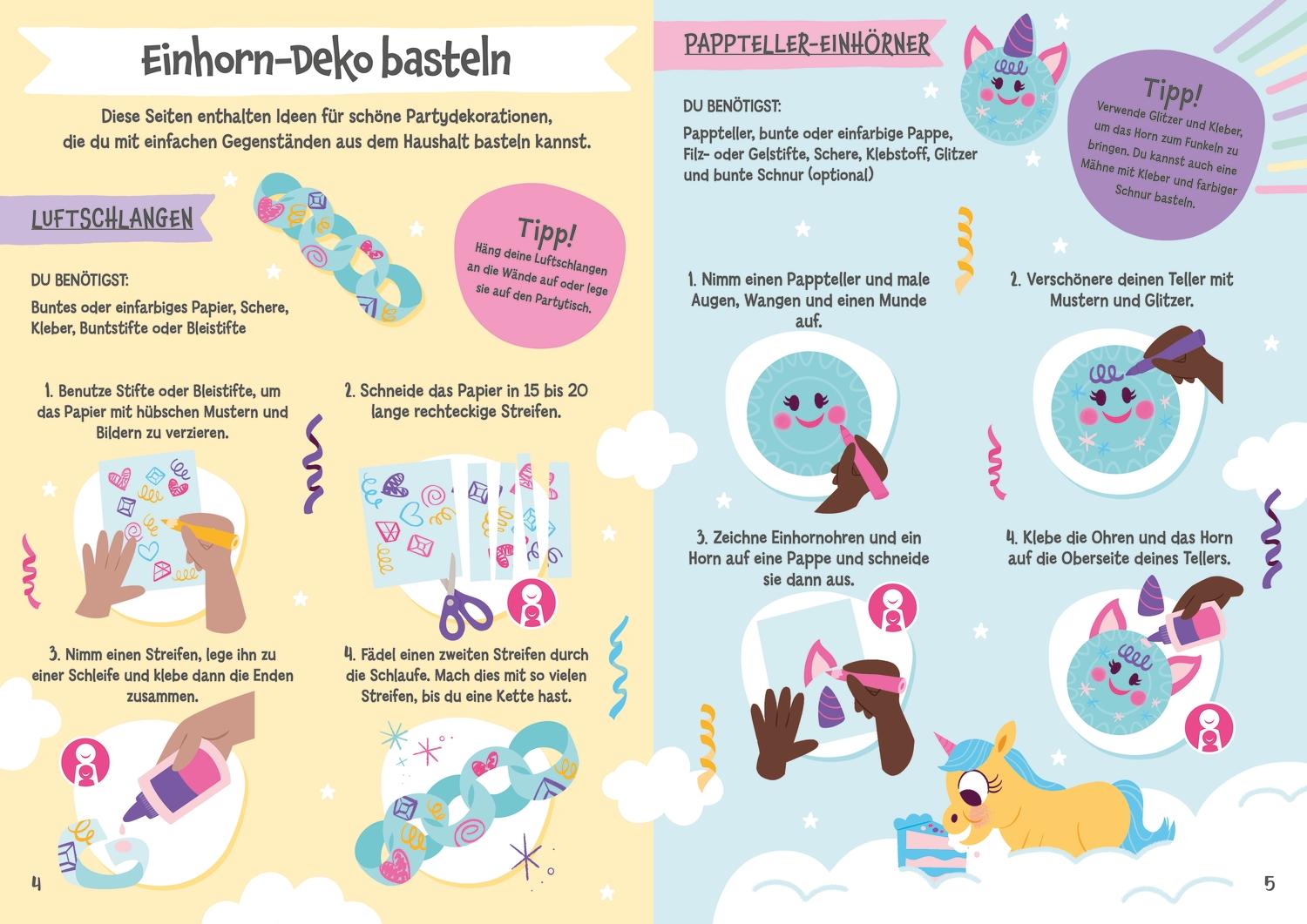 Beispielinhalt (Bild) Feiere deine eigene Einhorn-Party