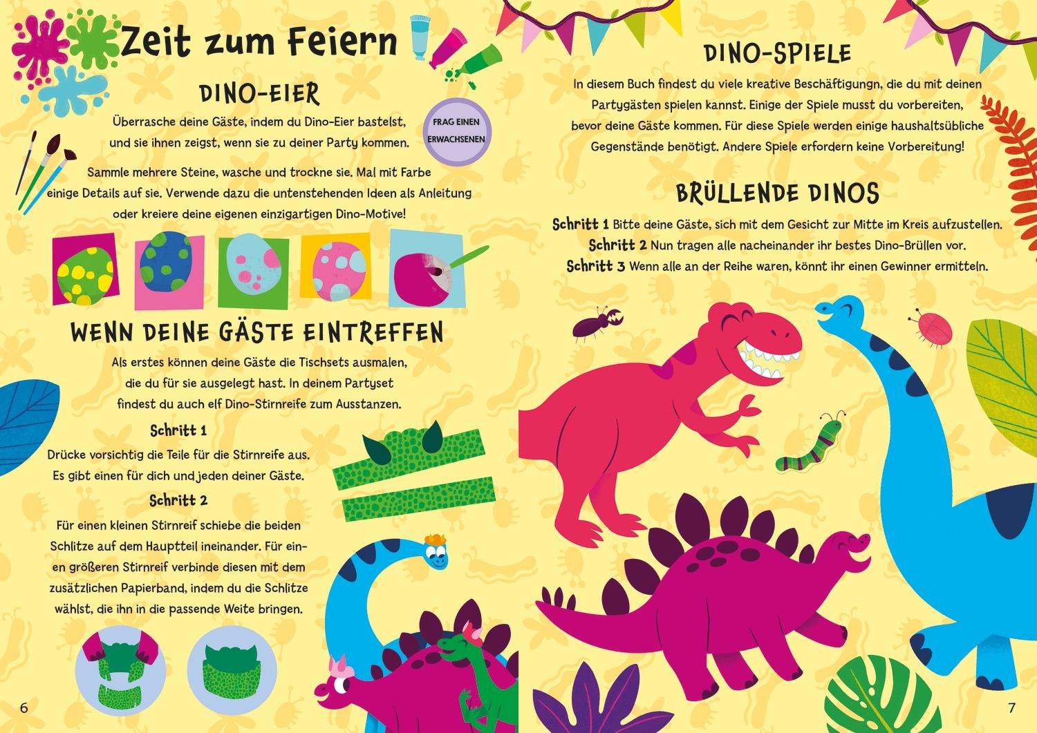 Beispielinhalt (Bild) Feiere deine eigene Dino-Party