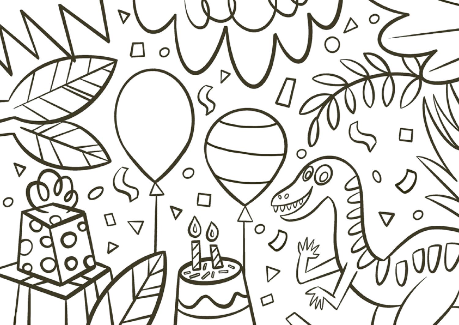 Beispielinhalt (Bild) Feiere deine eigene Dino-Party