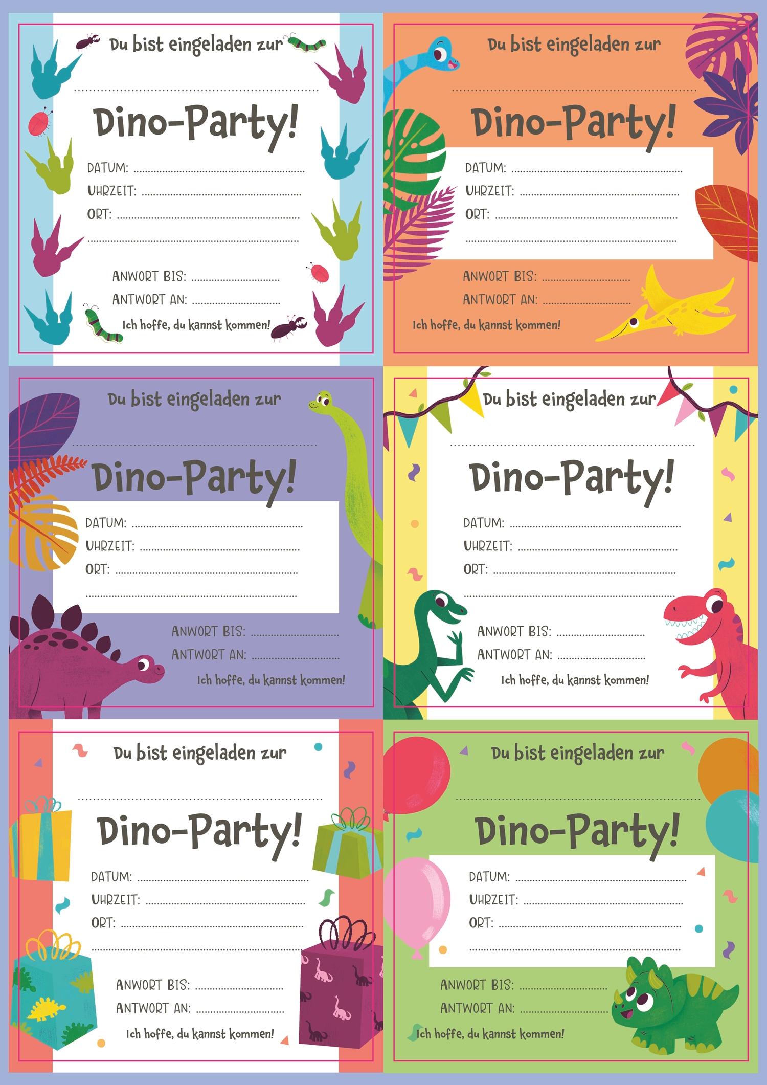 Beispielinhalt (Bild) Feiere deine eigene Dino-Party