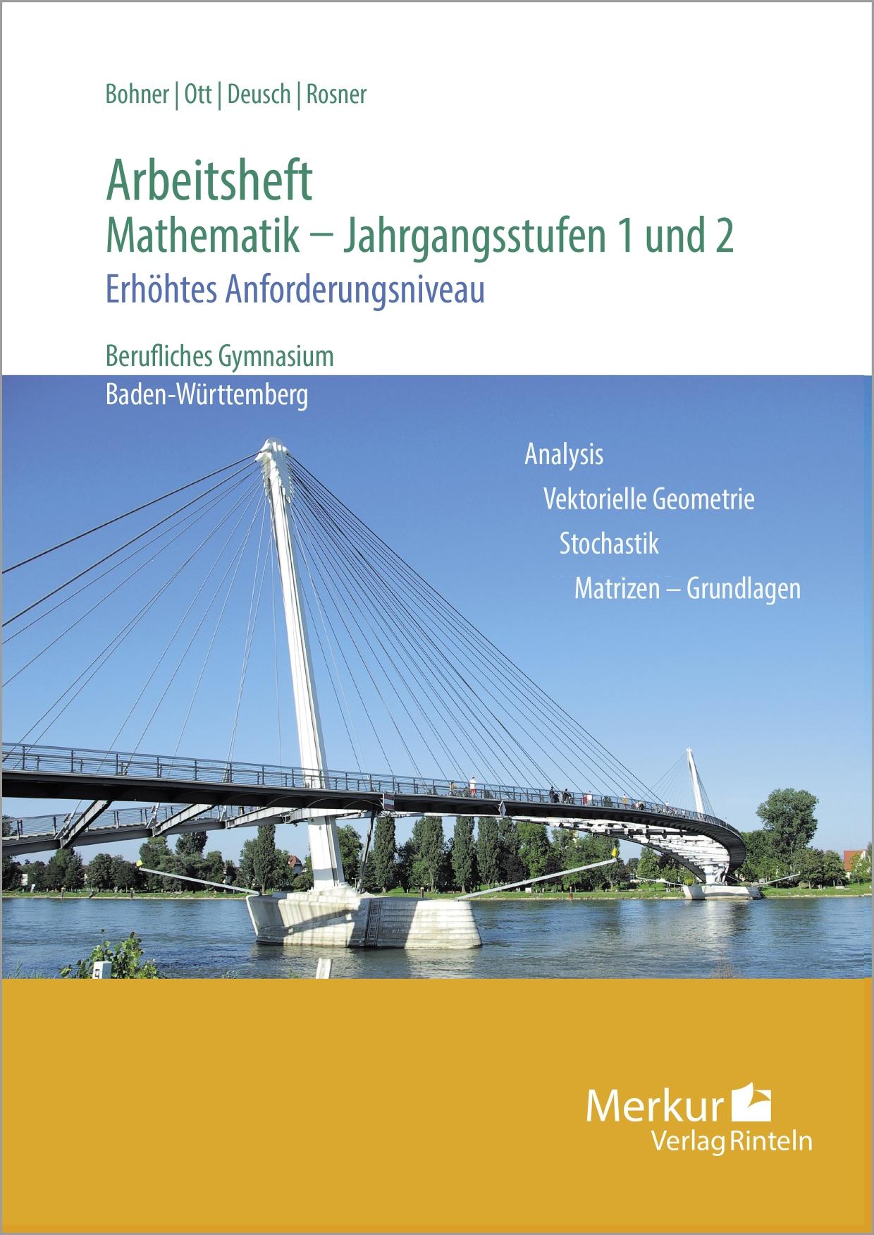 Vorderes Coverbild Arbeitsheft - Mathematik - Jahrgangsstufen 1 und 2. Erhöhtes Anforderungsniveau