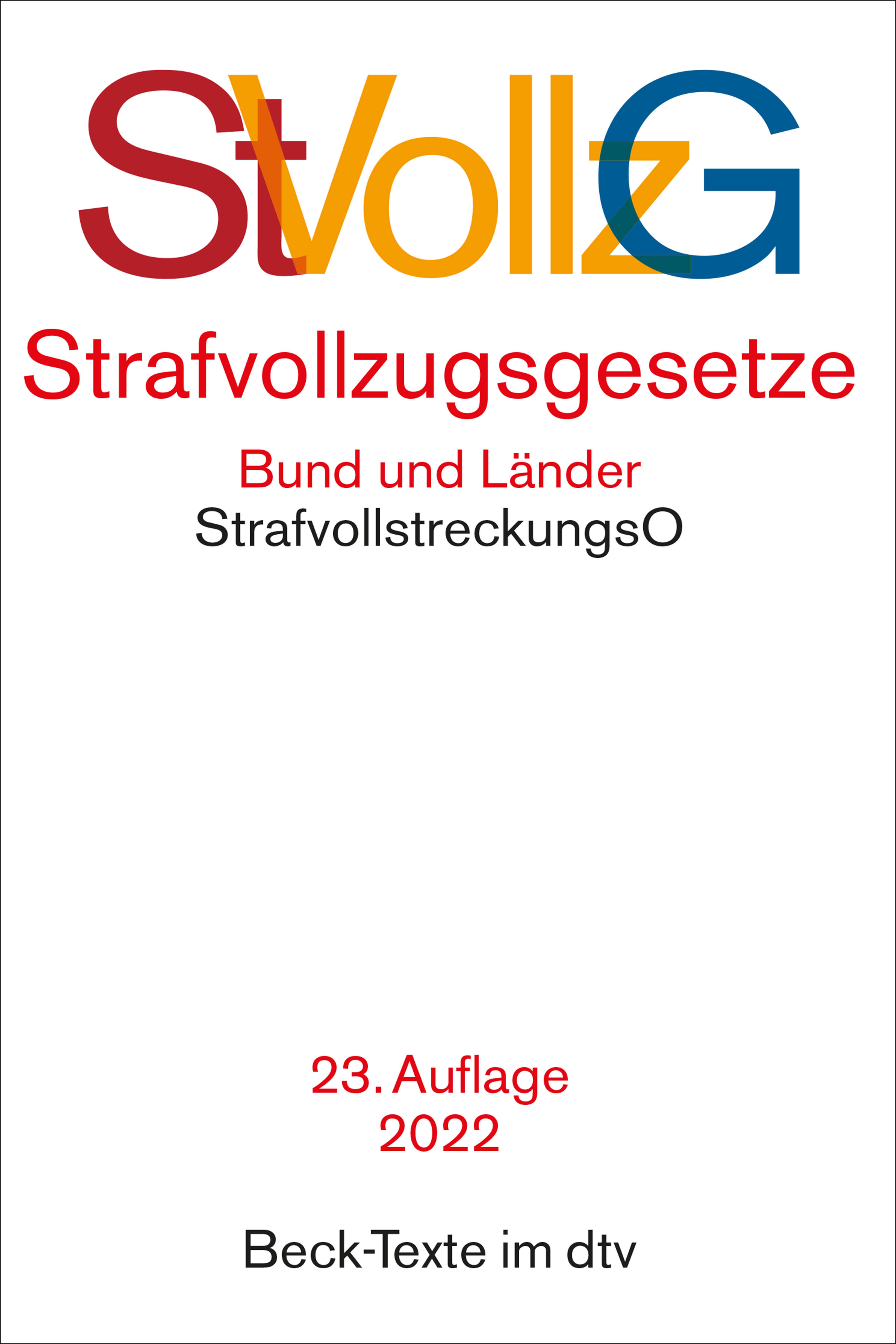 Vorderes Coverbild Strafvollzugsgesetze