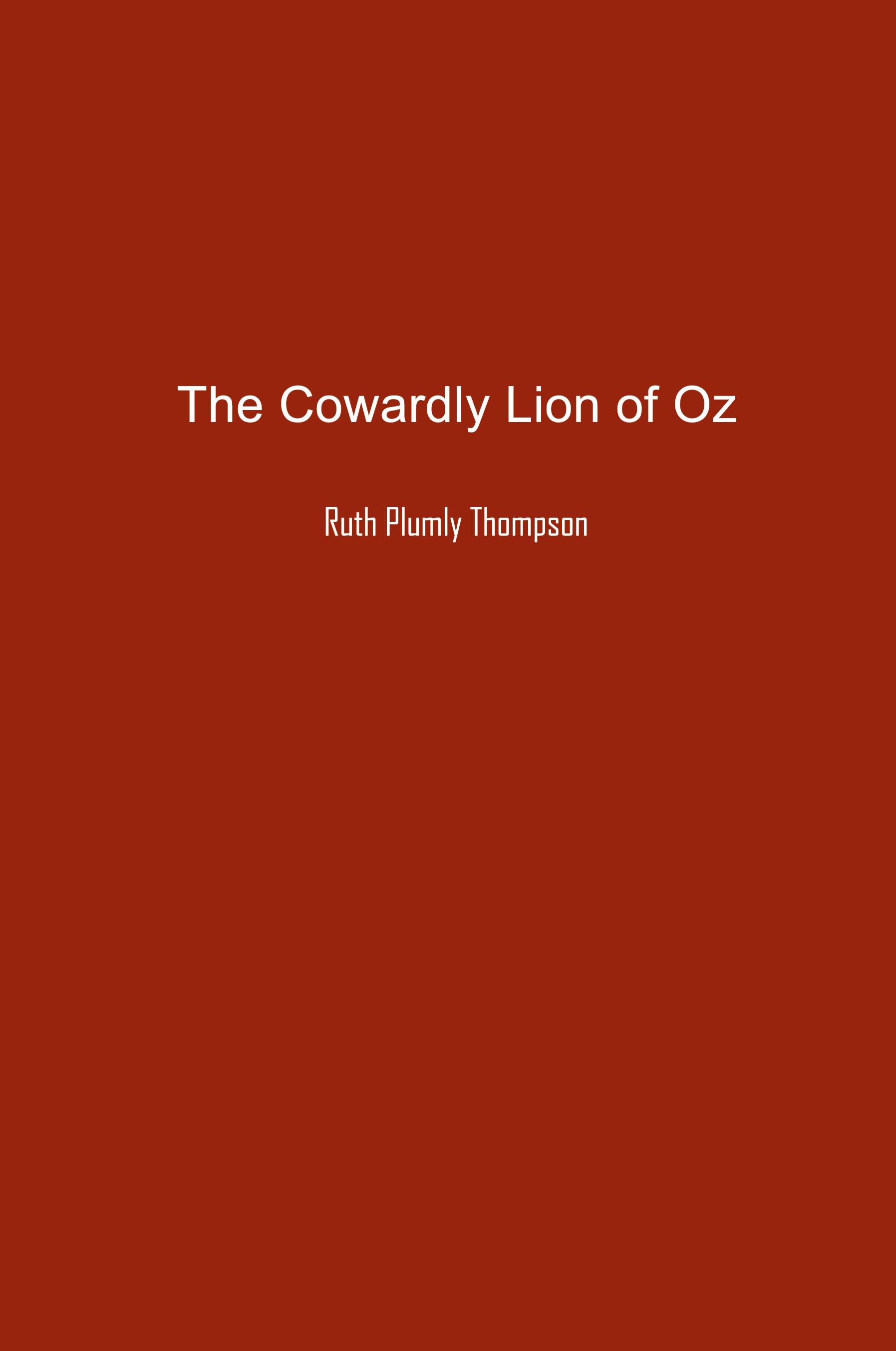 Vorderes Coverbild The Cowardly Lion of Oz