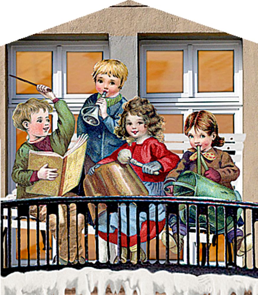 Beispielinhalt (Bild) Aufstellkalender Weihnachtslädchen-Leporello
