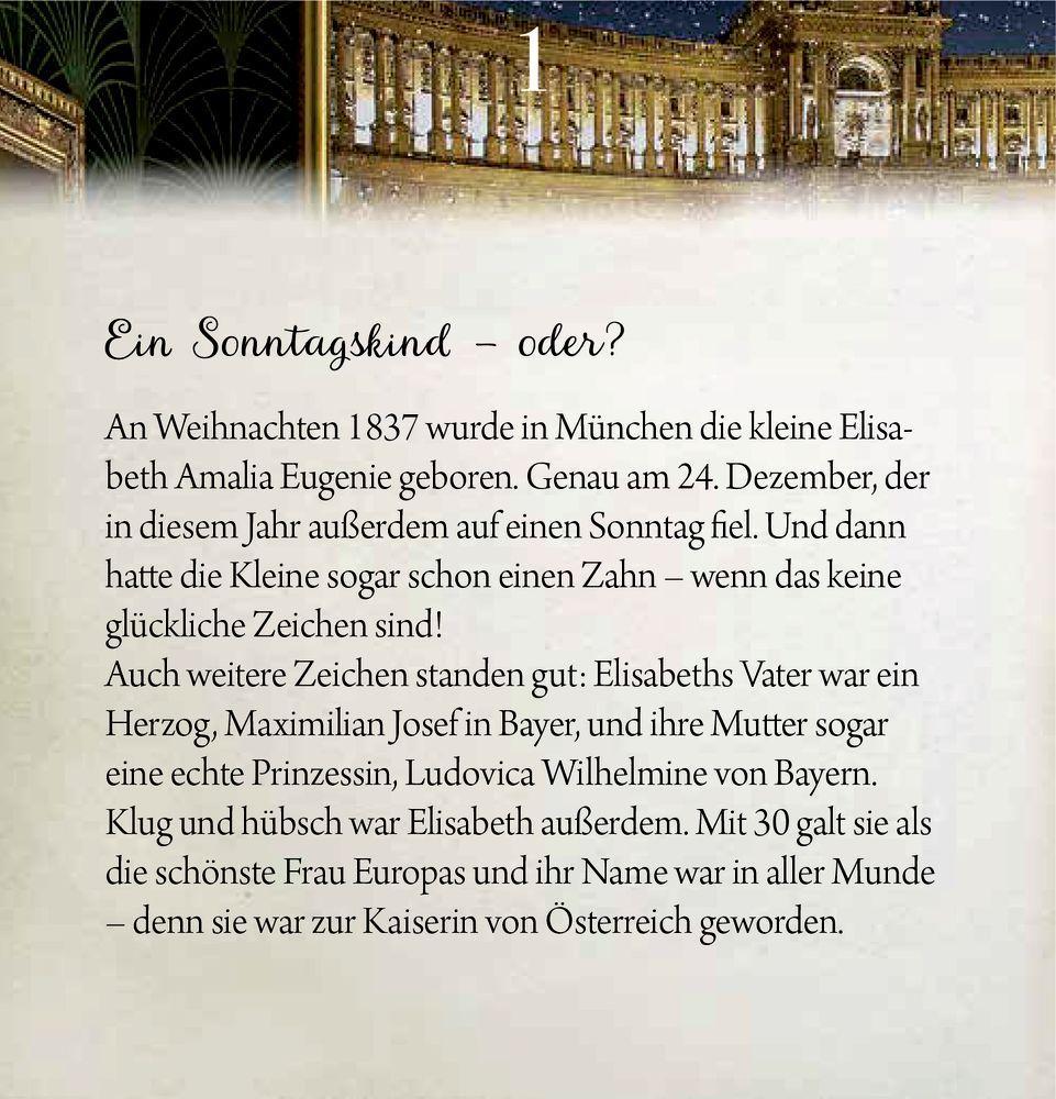 Beispielinhalt (Bild) Zettelkalender Weihnachten mit Sissi
