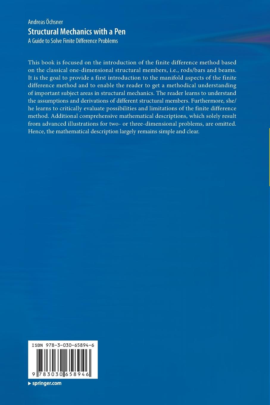 Rückseitencover Structural Mechanics with a Pen