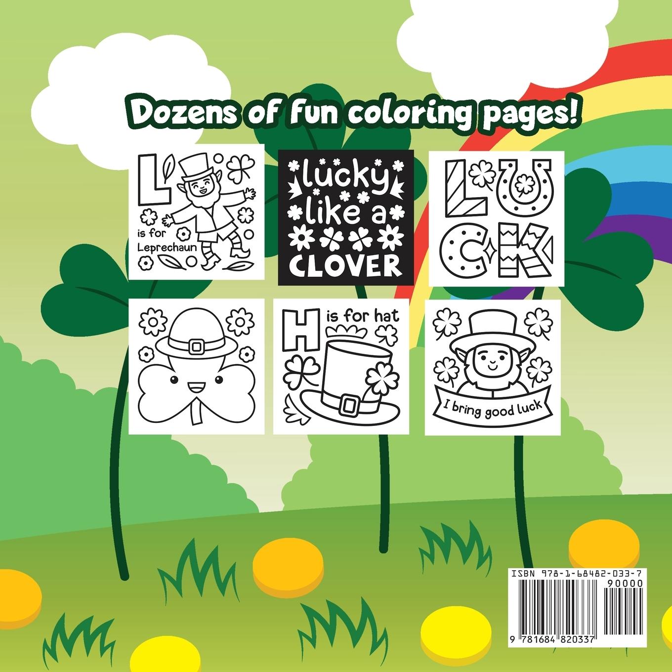 Rückseitencover St. Patrick's Day Coloring Book for Toddlers & Preschoolers