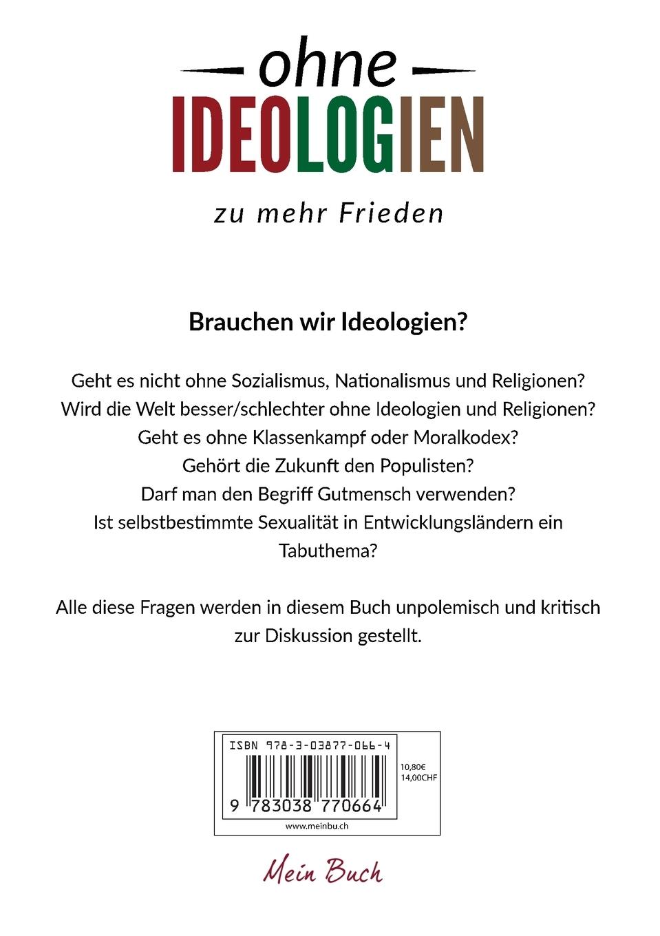 Rückseitencover ohne Ideologien