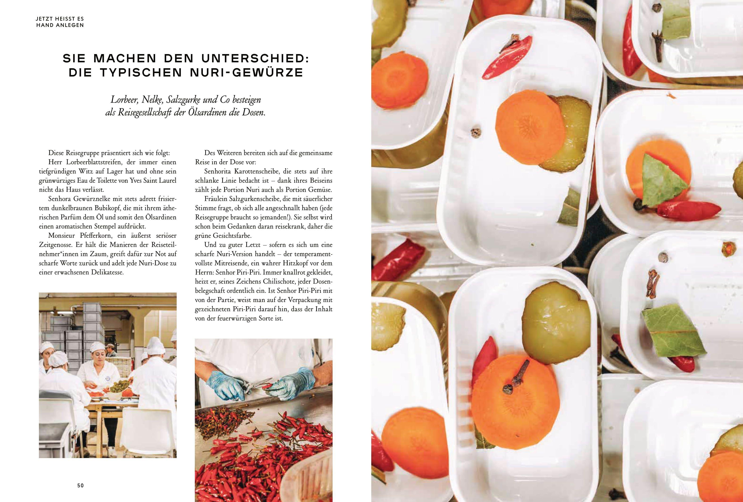 Beispielinhalt (Bild) Das große Nuri Sardinen Kochbuch