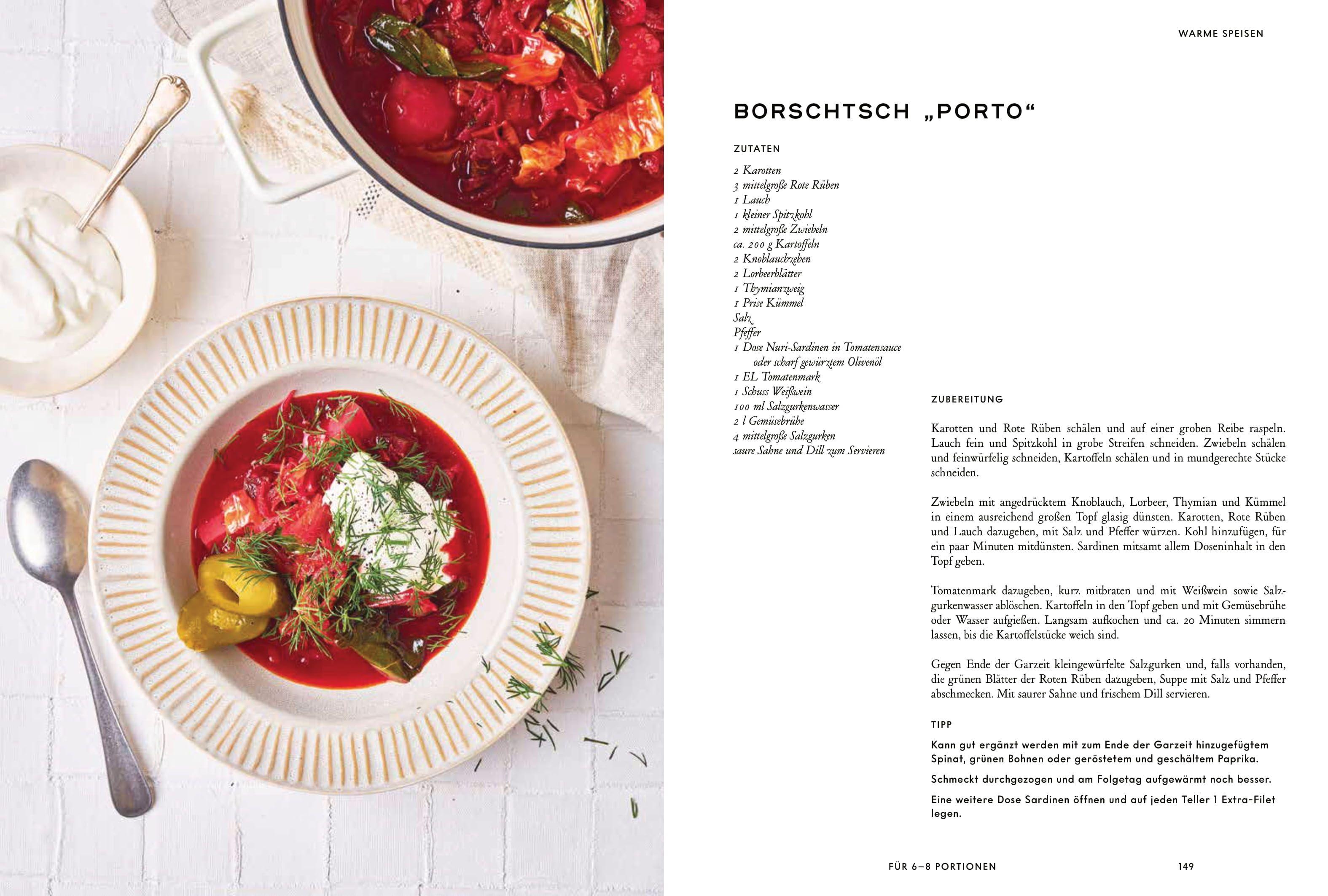 Beispielinhalt (Bild) Das große Nuri Sardinen Kochbuch
