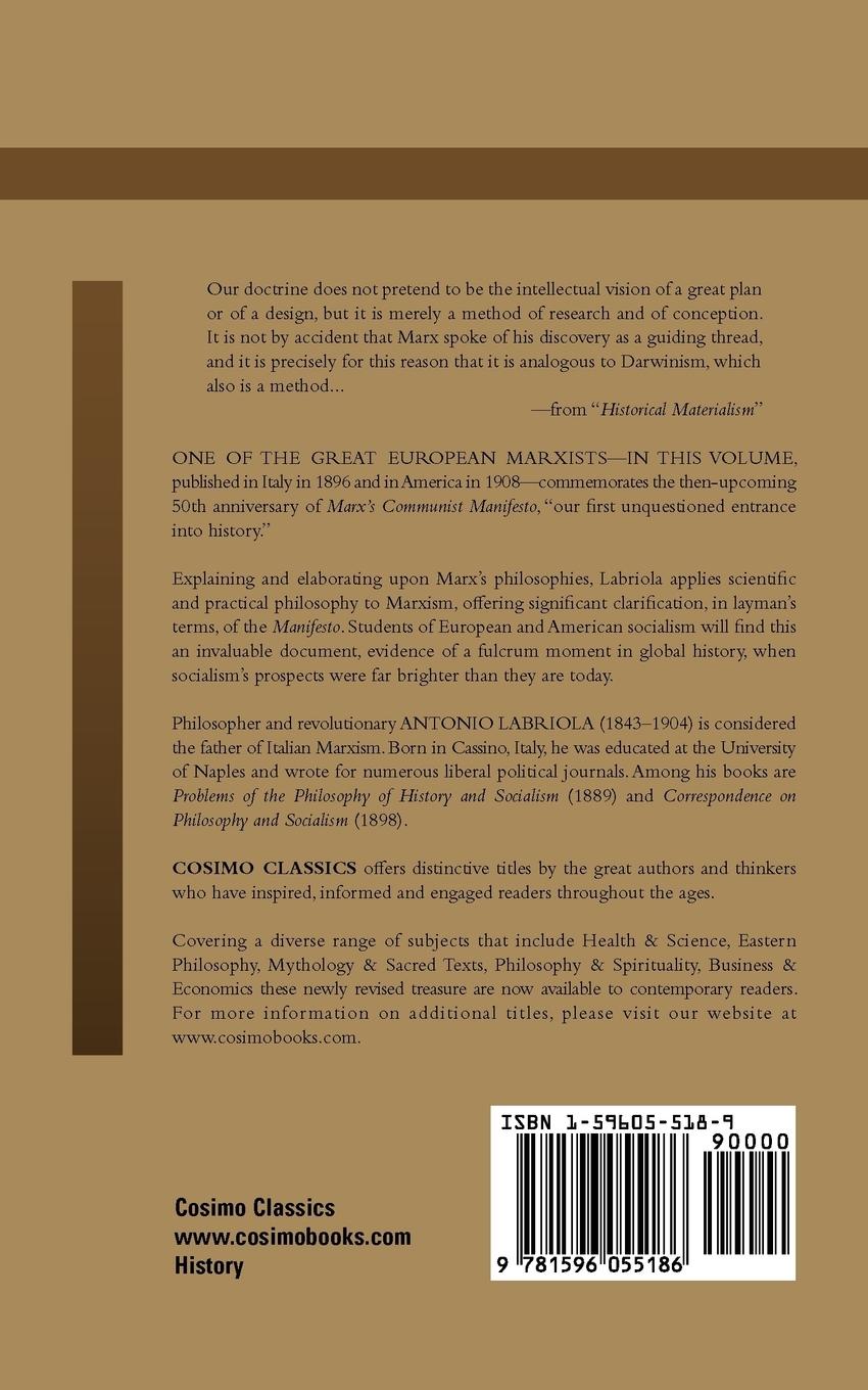 Rückseitencover Essays on the Materialistic Conception of History