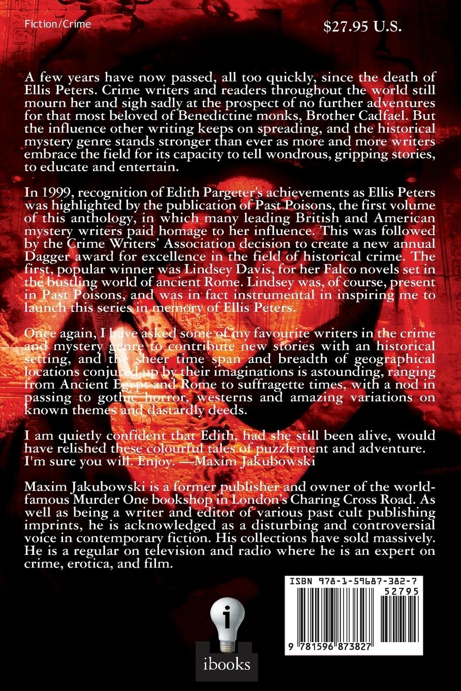 Rückseitencover Chronicles of Crime, the Second Ellis Peters Memorial Anthology of Historical Crime