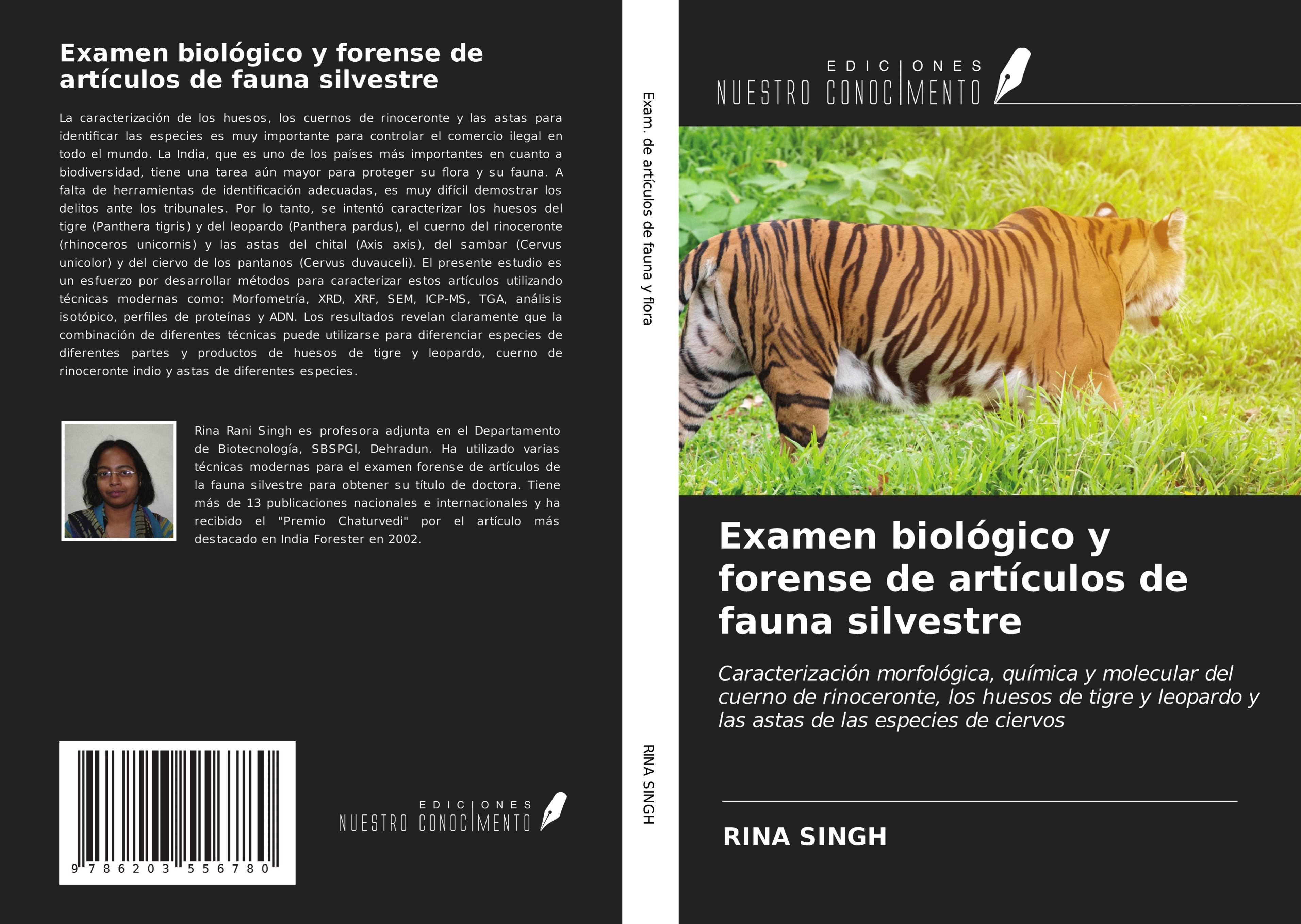 Vorderes Coverbild Examen biológico y forense de artículos de fauna silvestre