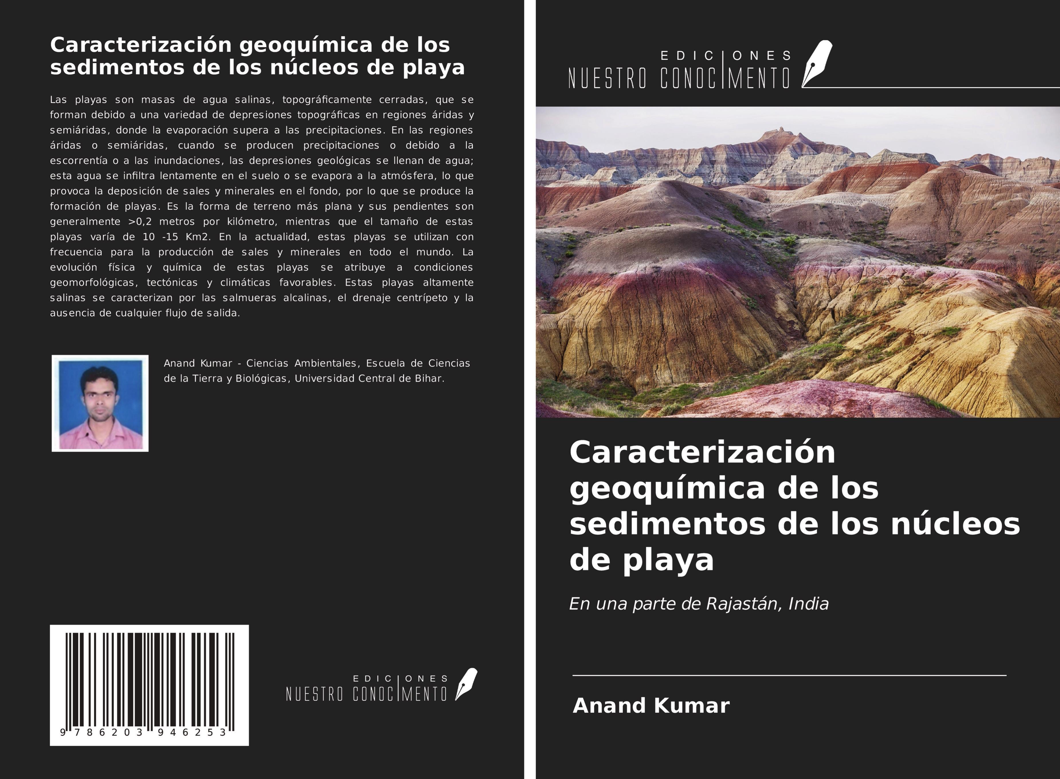 Vorderes Coverbild Caracterización geoquímica de los sedimentos de los núcleos de playa