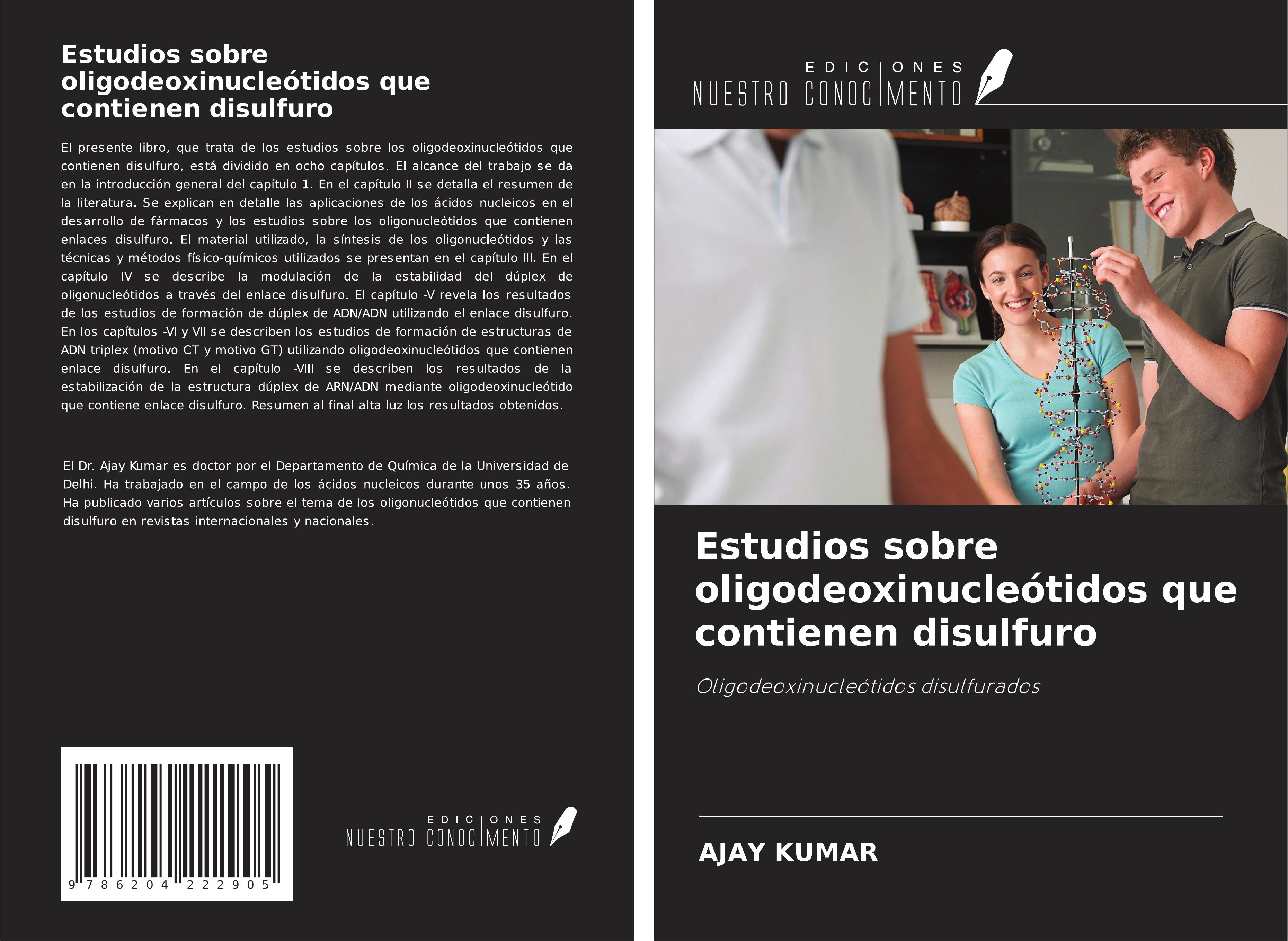 Vorderes Coverbild Estudios sobre oligodeoxinucleótidos que contienen disulfuro