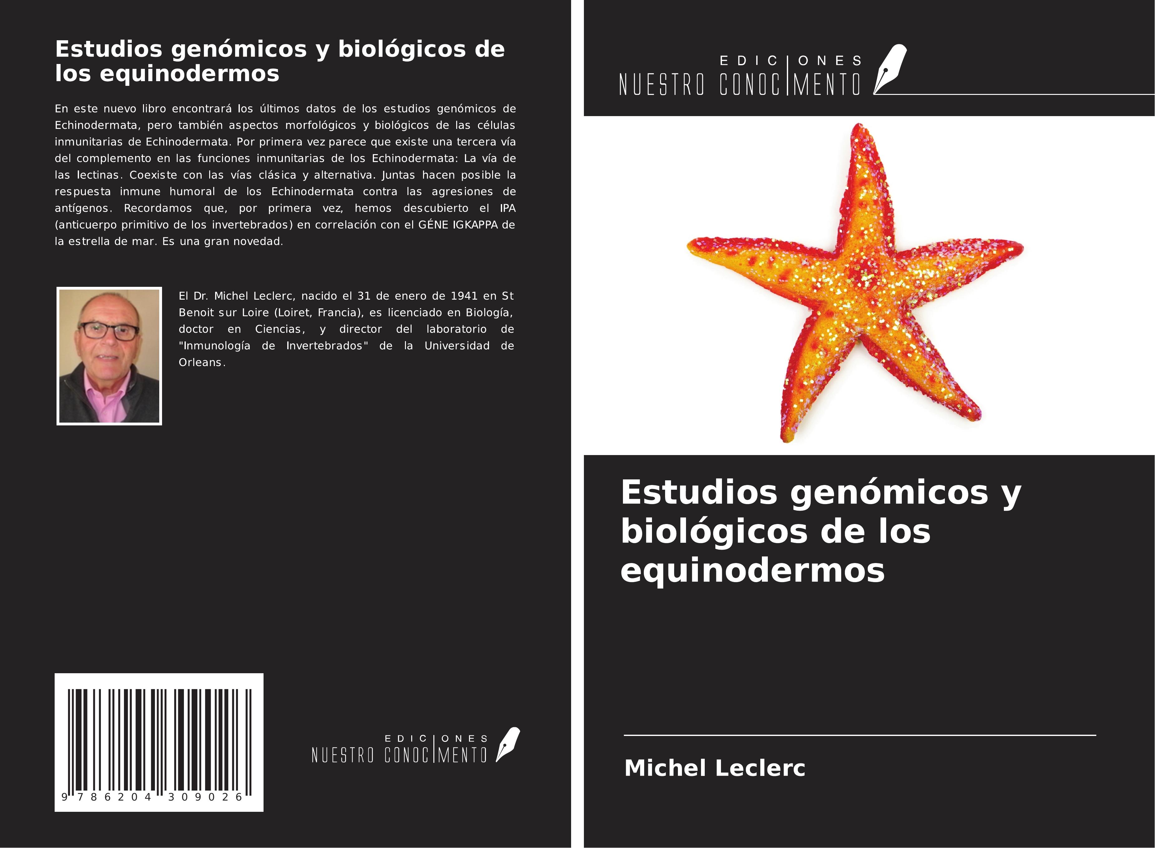 Vorderes Coverbild Estudios genómicos y biológicos de los equinodermos