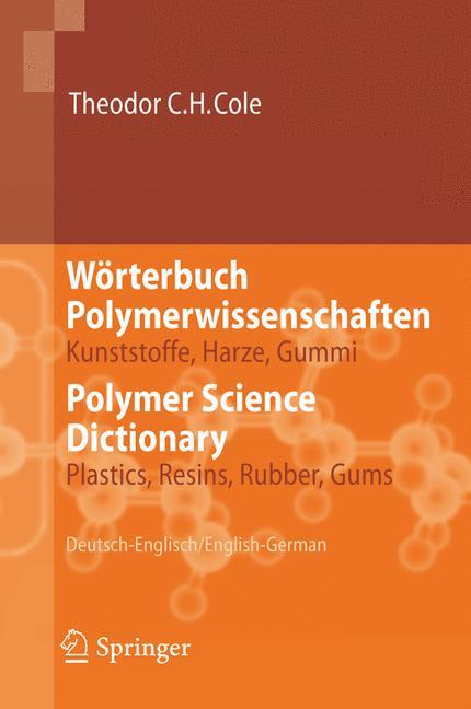 Vorderes Coverbild Wörterbuch Polymerwissenschaften/Polymer Science Dictionary