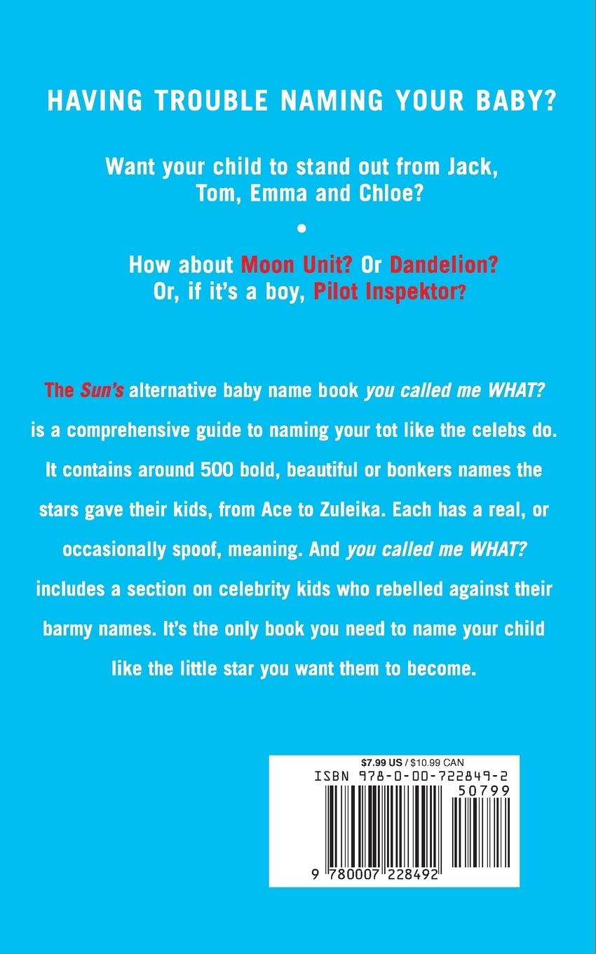 Rückseitencover You Called Me What?