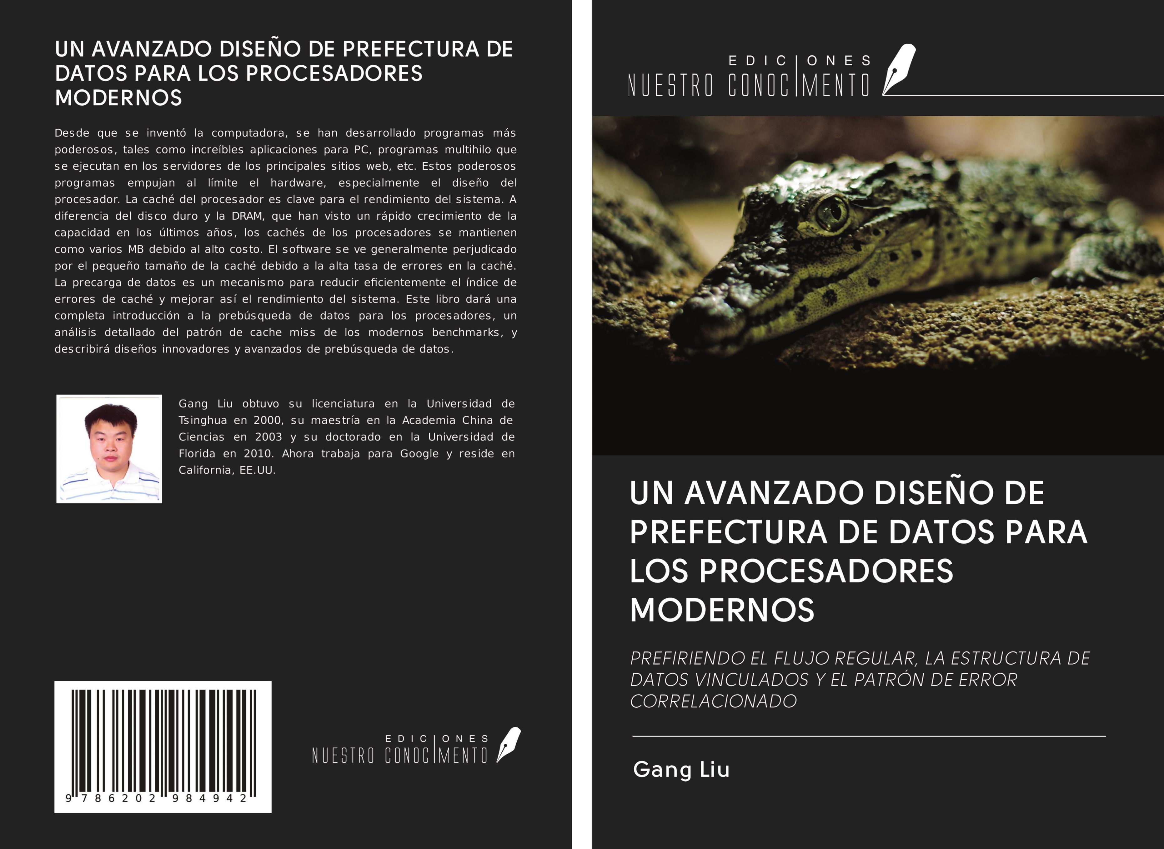Vorderes Coverbild UN AVANZADO DISEÑO DE PREFECTURA DE DATOS PARA LOS PROCESADORES MODERNOS