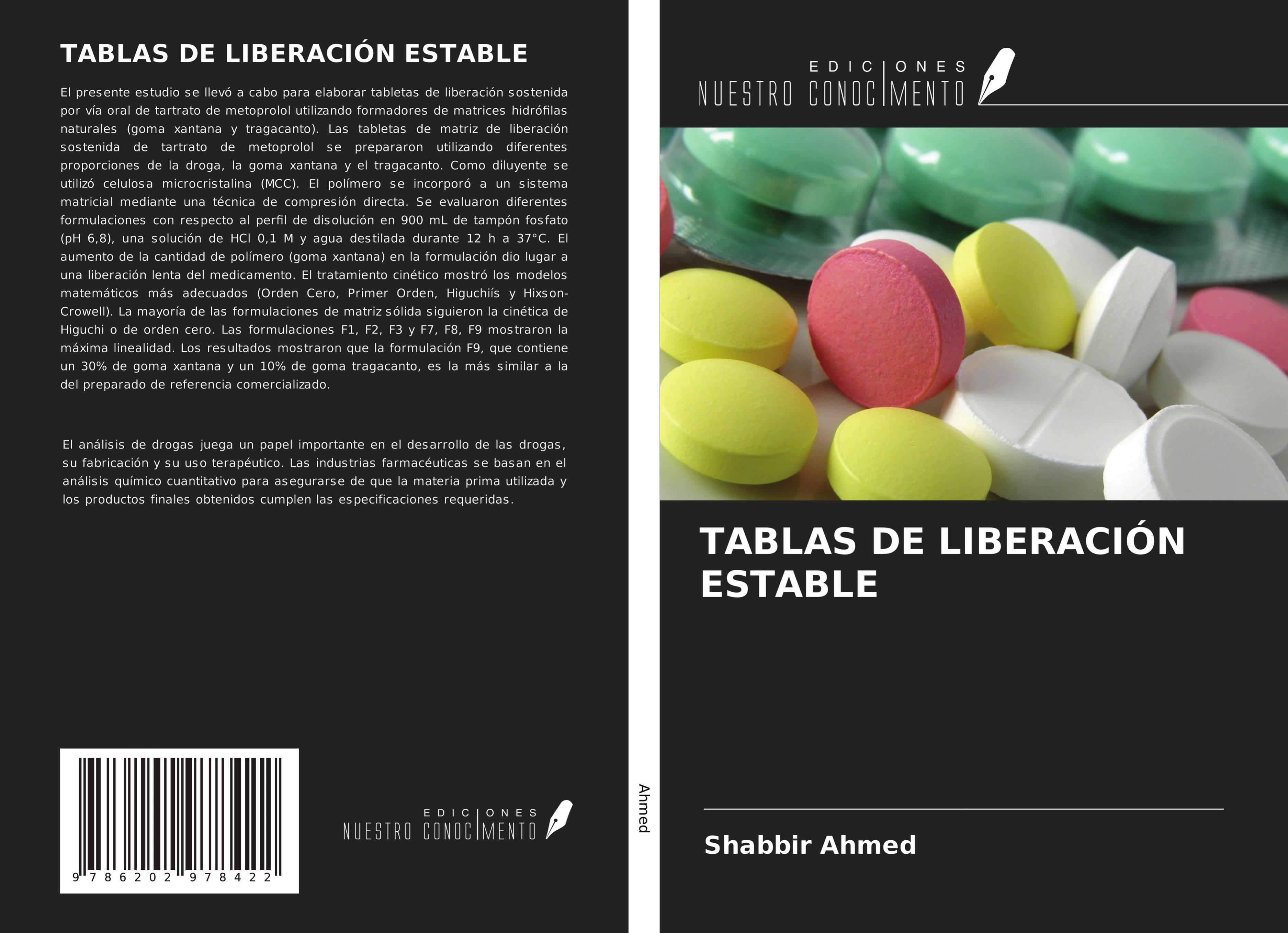 Vorderes Coverbild TABLAS DE LIBERACIÓN ESTABLE