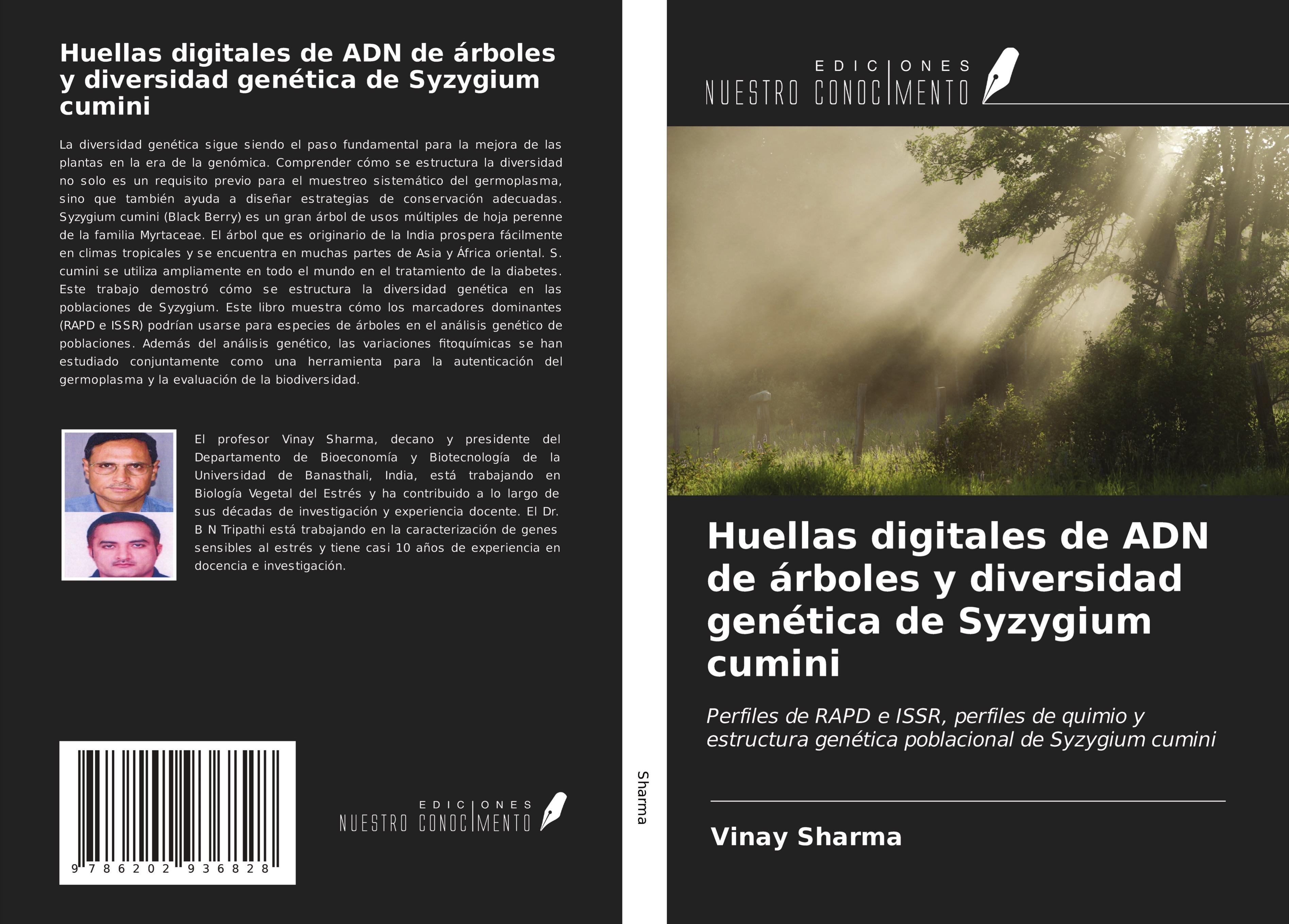 Vorderes Coverbild Huellas digitales de ADN de árboles y diversidad genética de Syzygium cumini