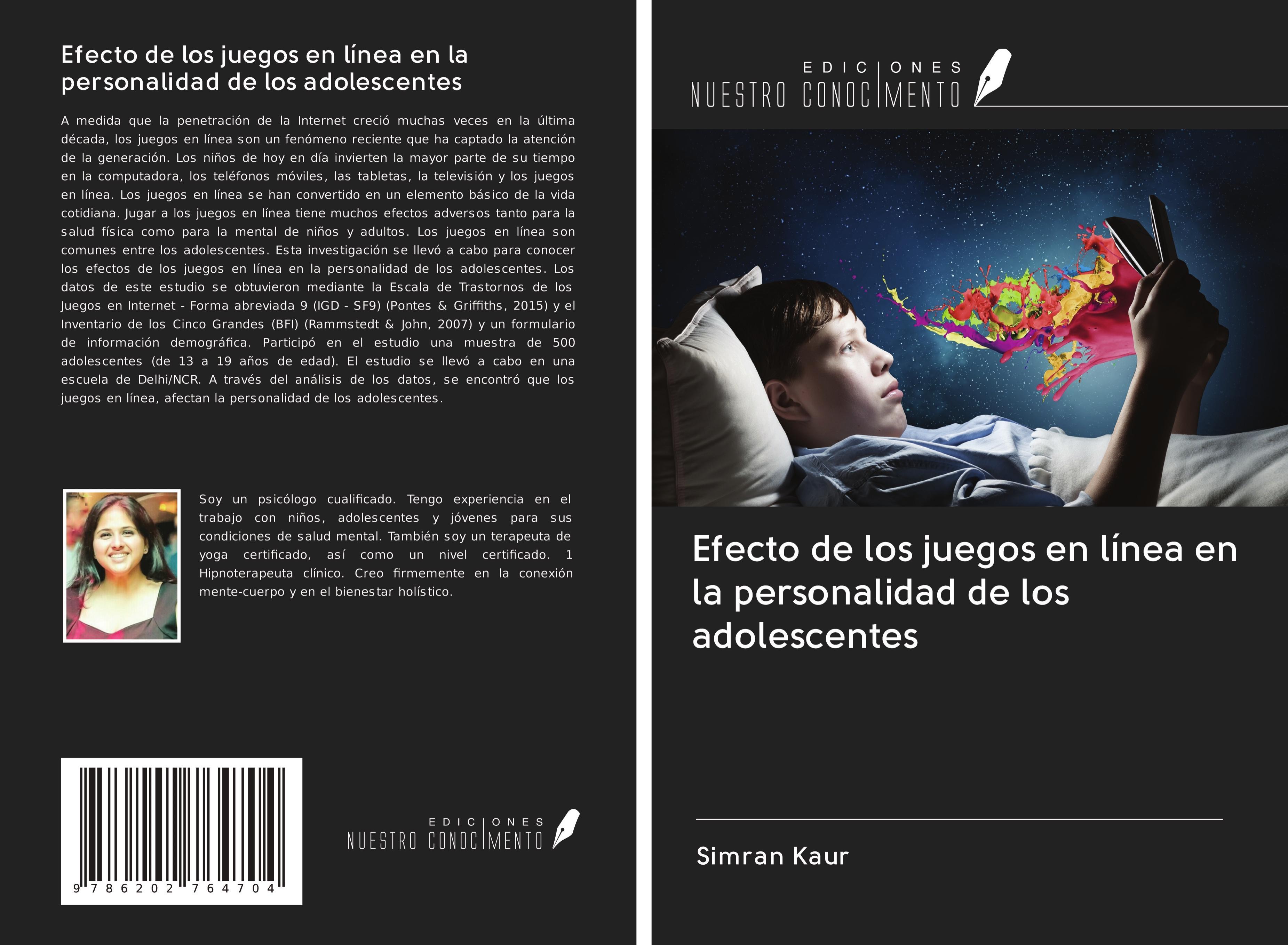 Vorderes Coverbild Efecto de los juegos en línea en la personalidad de los adolescentes