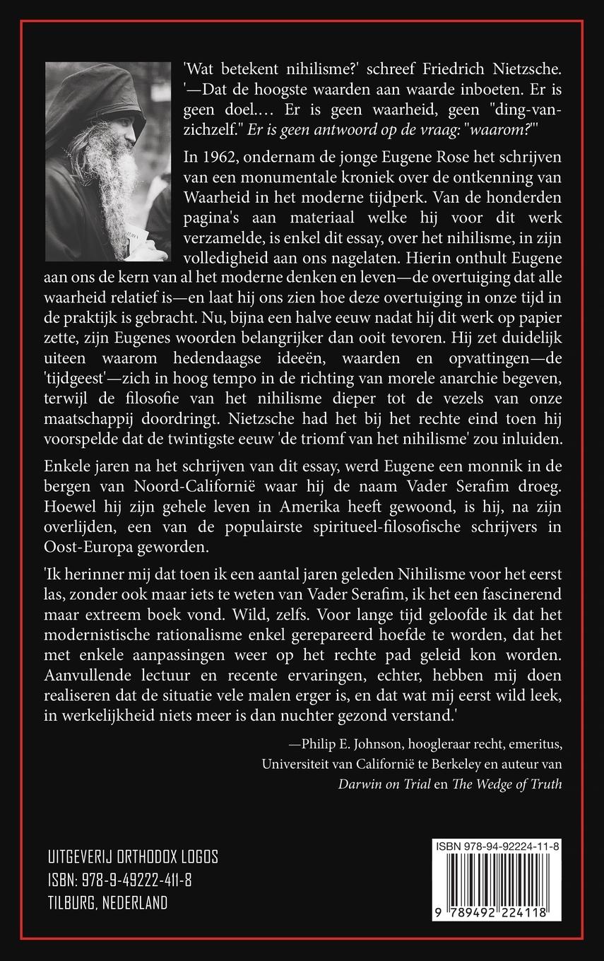 Rückseitencover Nihilisme