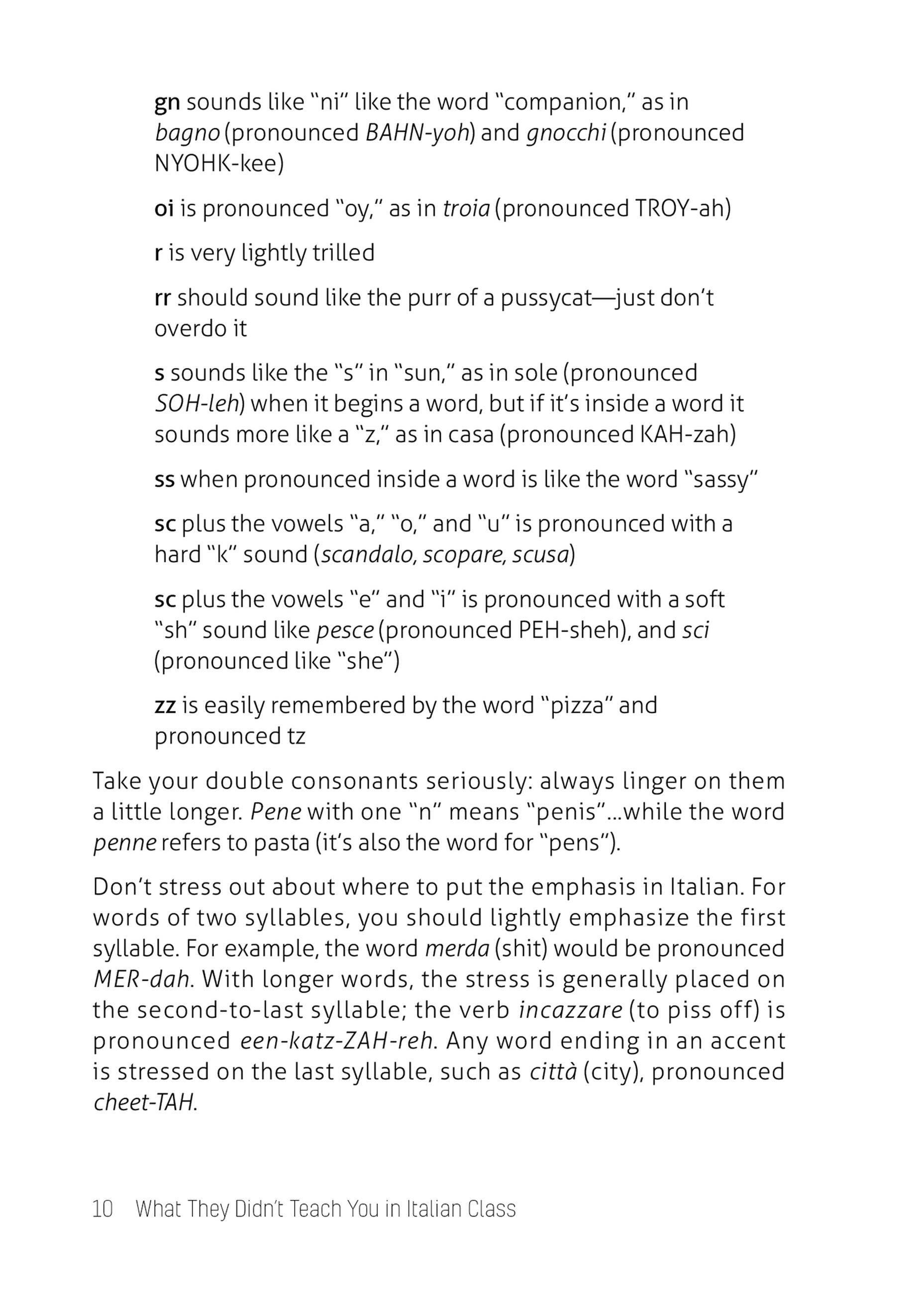 Beispielinhalt (Bild) What They Didn't Teach You in Italian Class