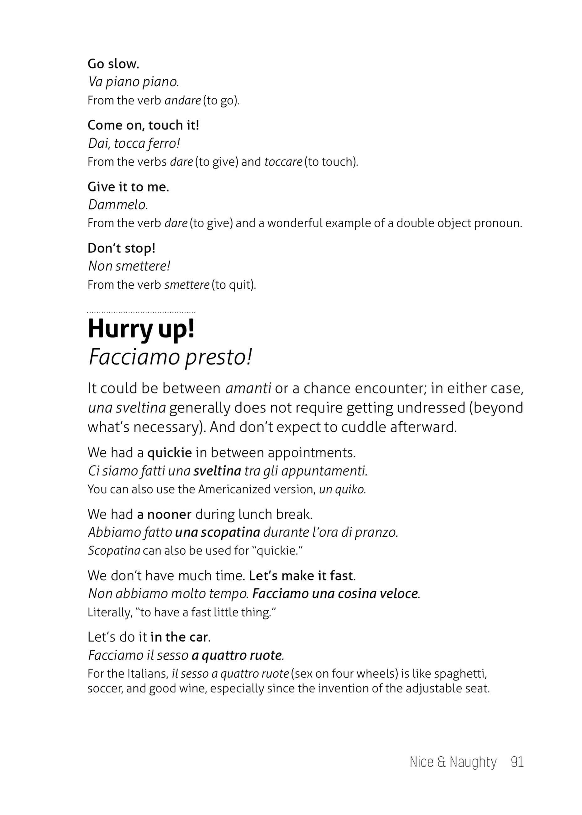 Beispielinhalt (Bild) What They Didn't Teach You in Italian Class