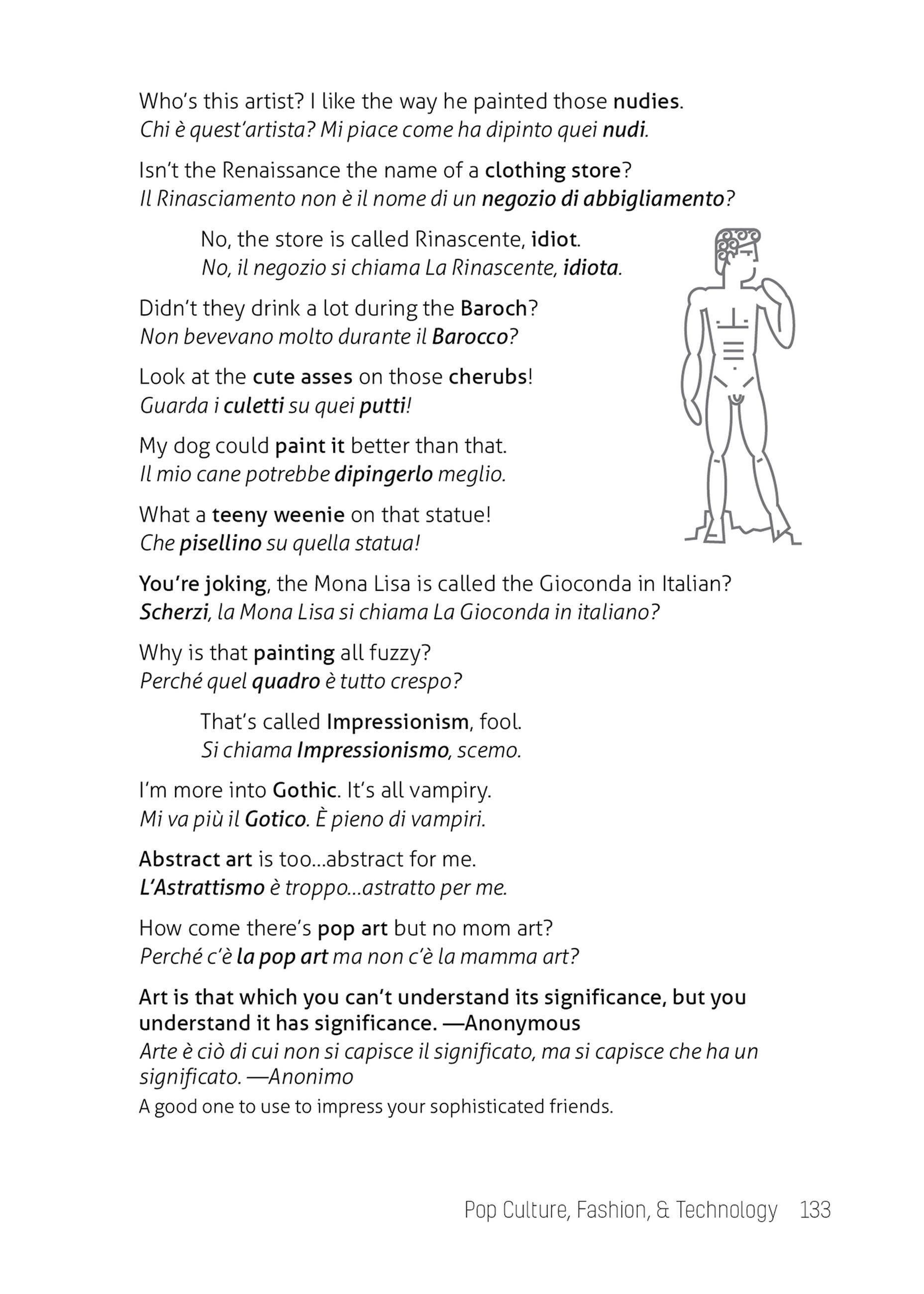 Beispielinhalt (Bild) What They Didn't Teach You in Italian Class