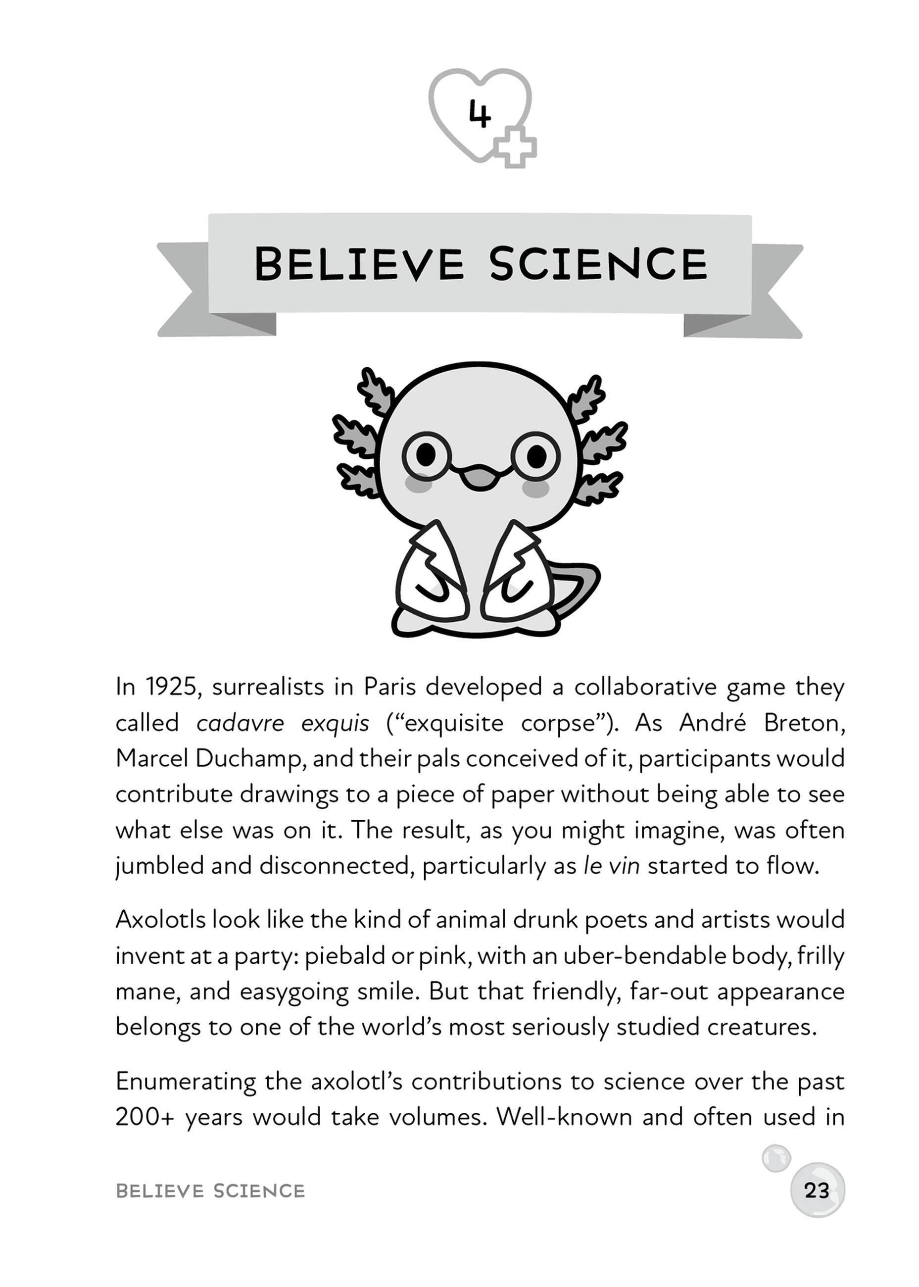 Beispielinhalt (Bild) Little Book of Axolotl Wisdom