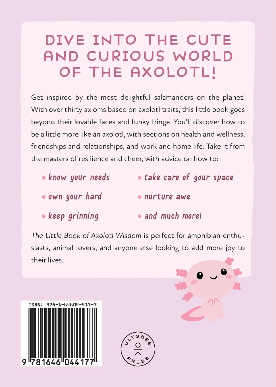 Rückseitencover Little Book of Axolotl Wisdom