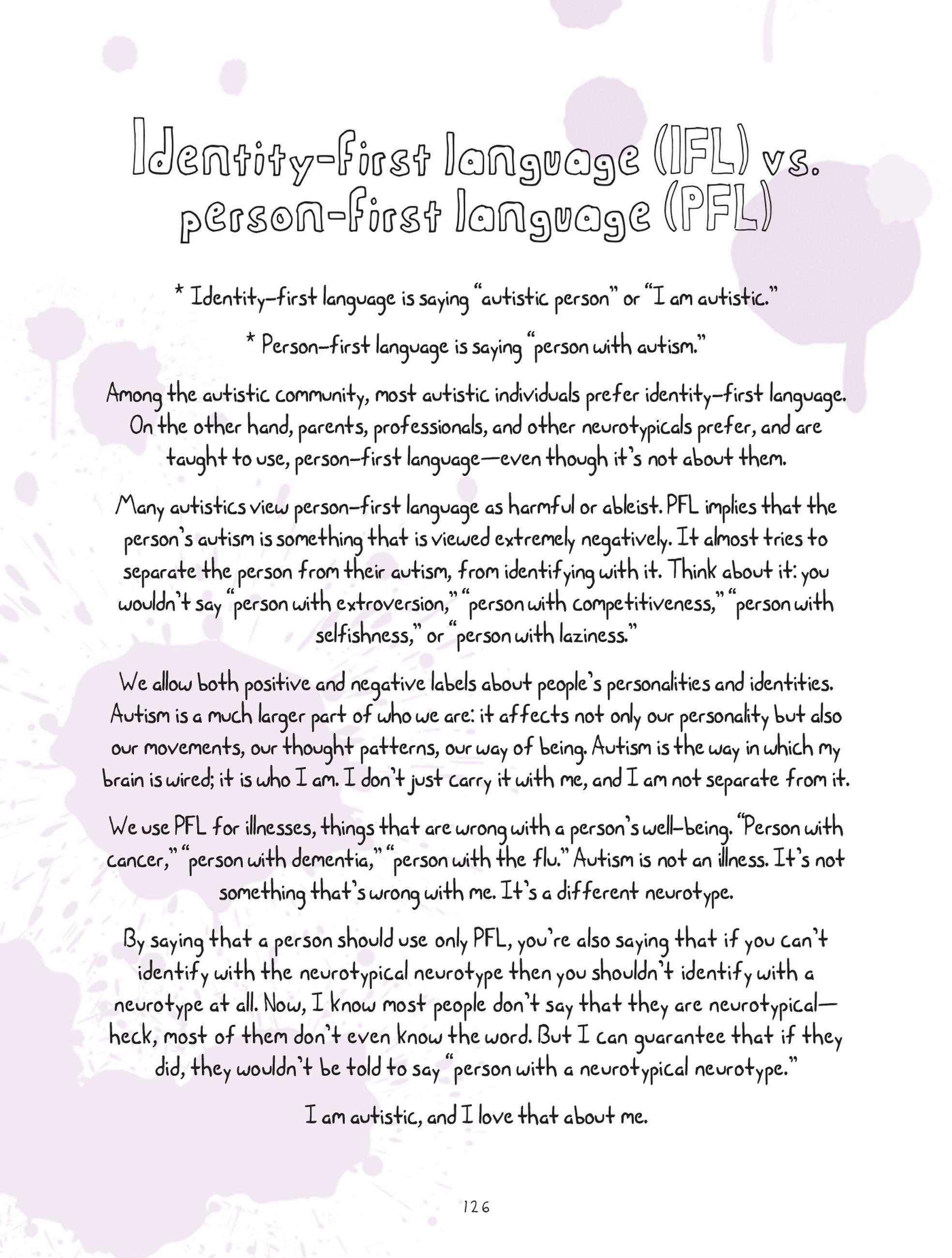 Beispielinhalt (Bild) I Am Autistic: A Workbook